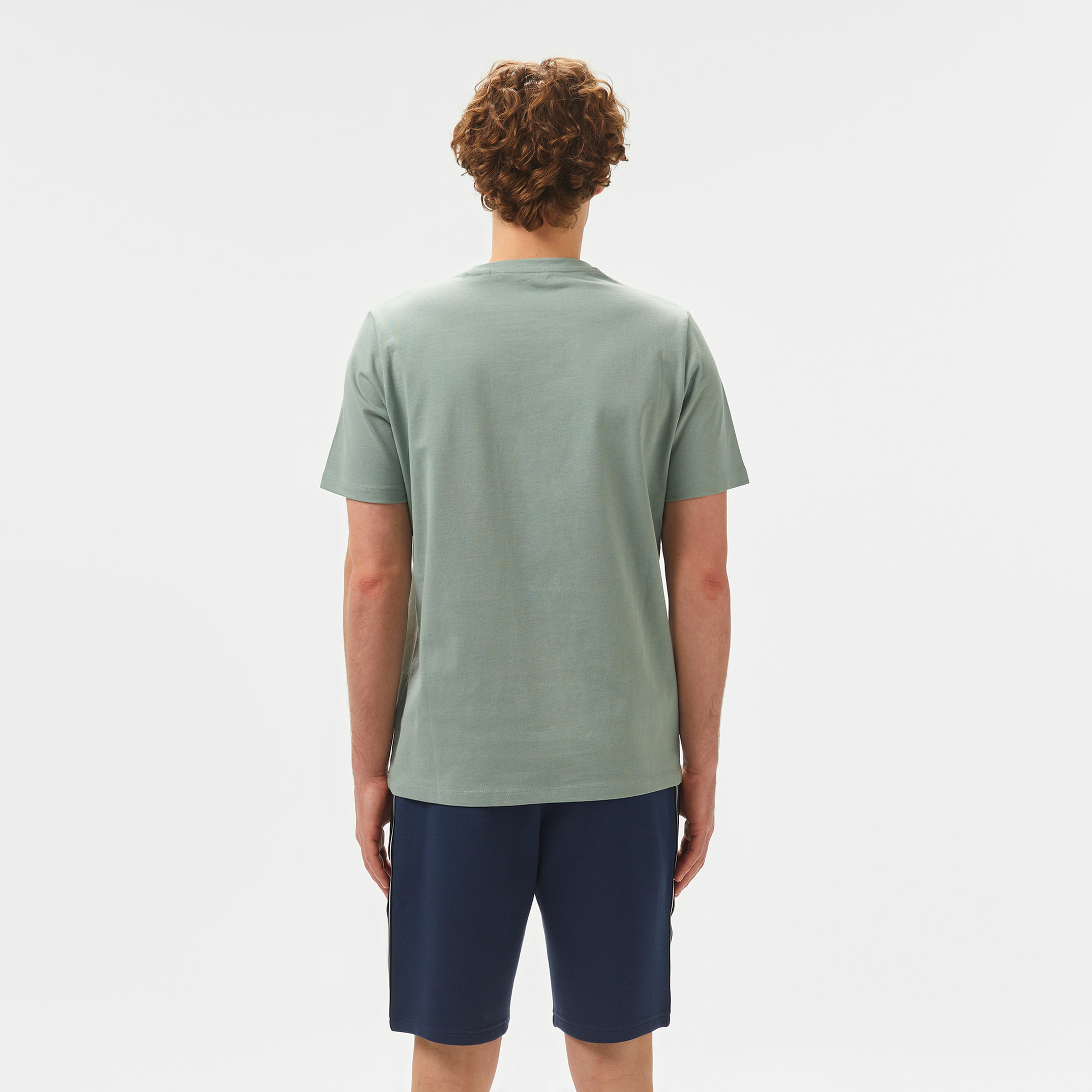 Guess Cn Patch Org Heavy 259 Erkek Gri T-Shirt