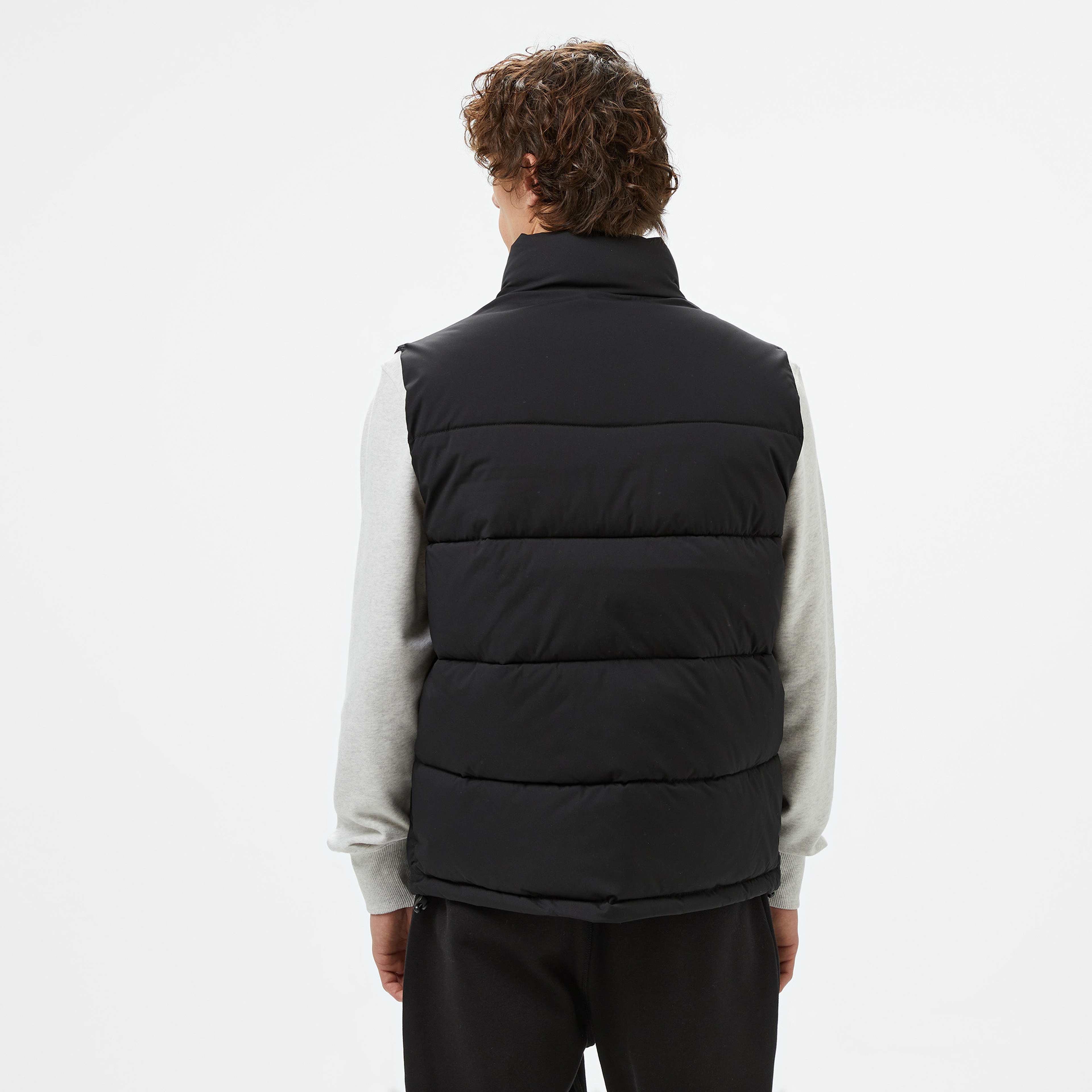 Guess ReLenght Vest Coated Light Poly Erkek Siyah Yelek