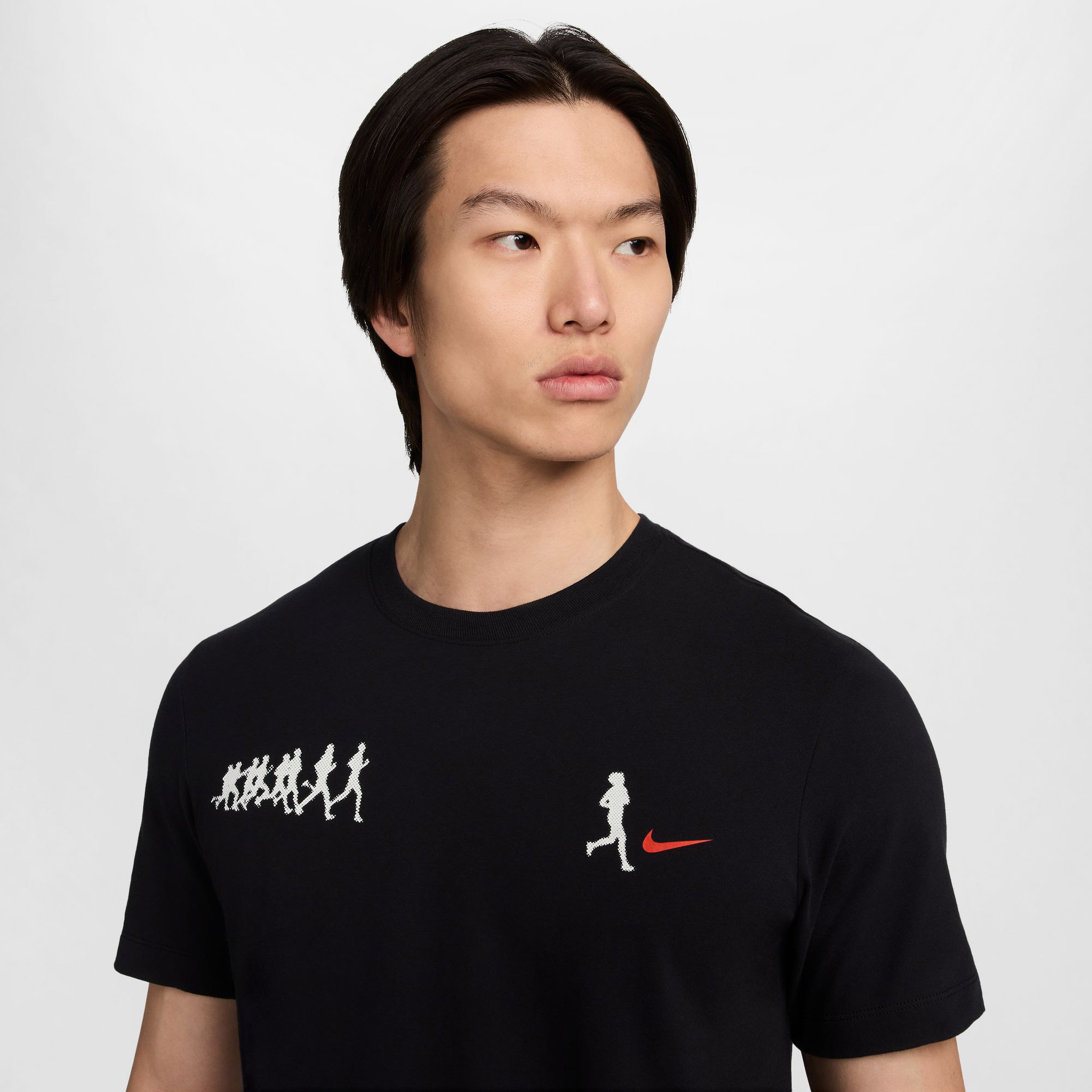 Nike Run Energy Erkek Siyah Günlük T-Shirt