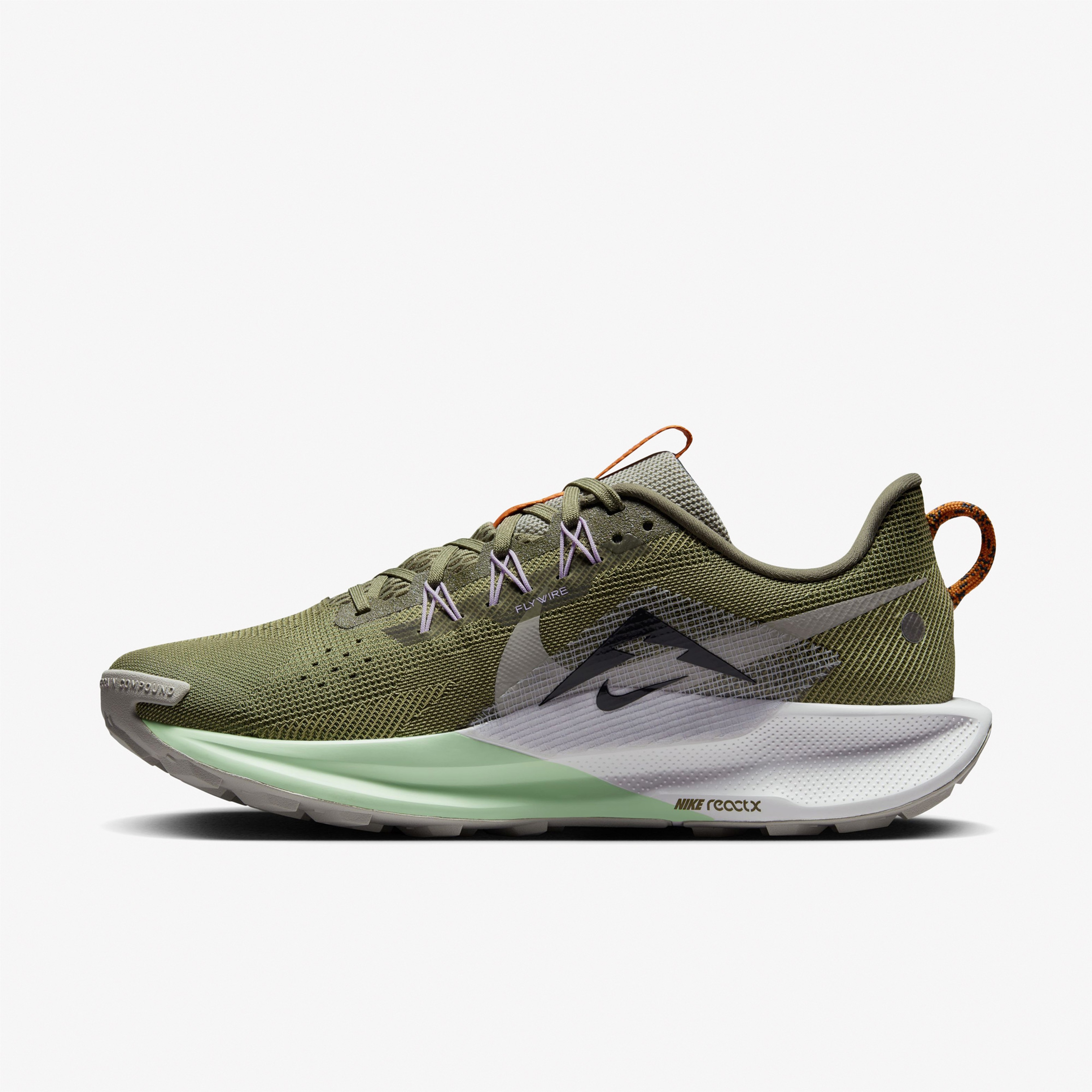 Nike React Pegasus Trail 5 Erkek Yeşil Koşu Ayakkabısı