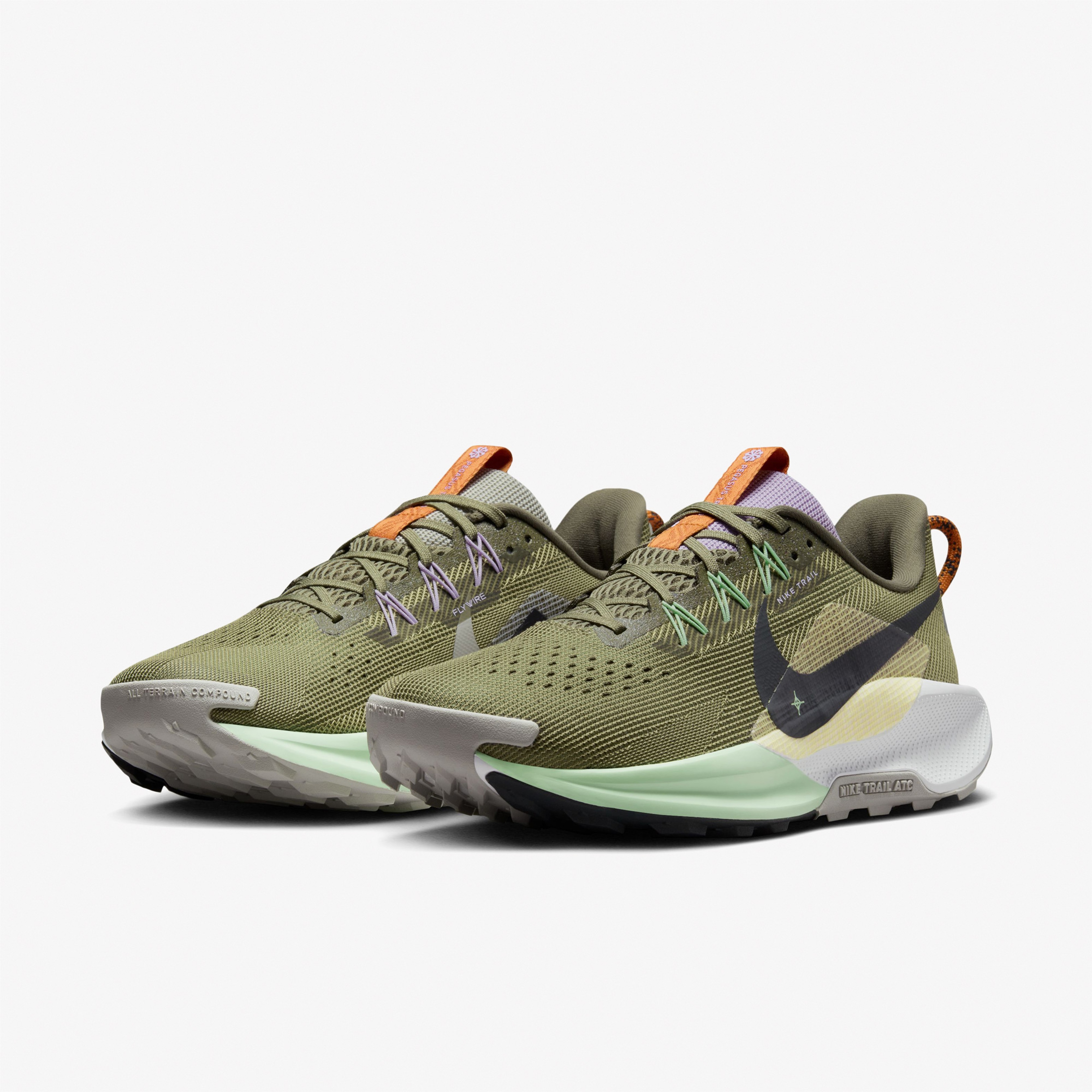 Nike React Pegasus Trail 5 Erkek Yeşil Koşu Ayakkabısı