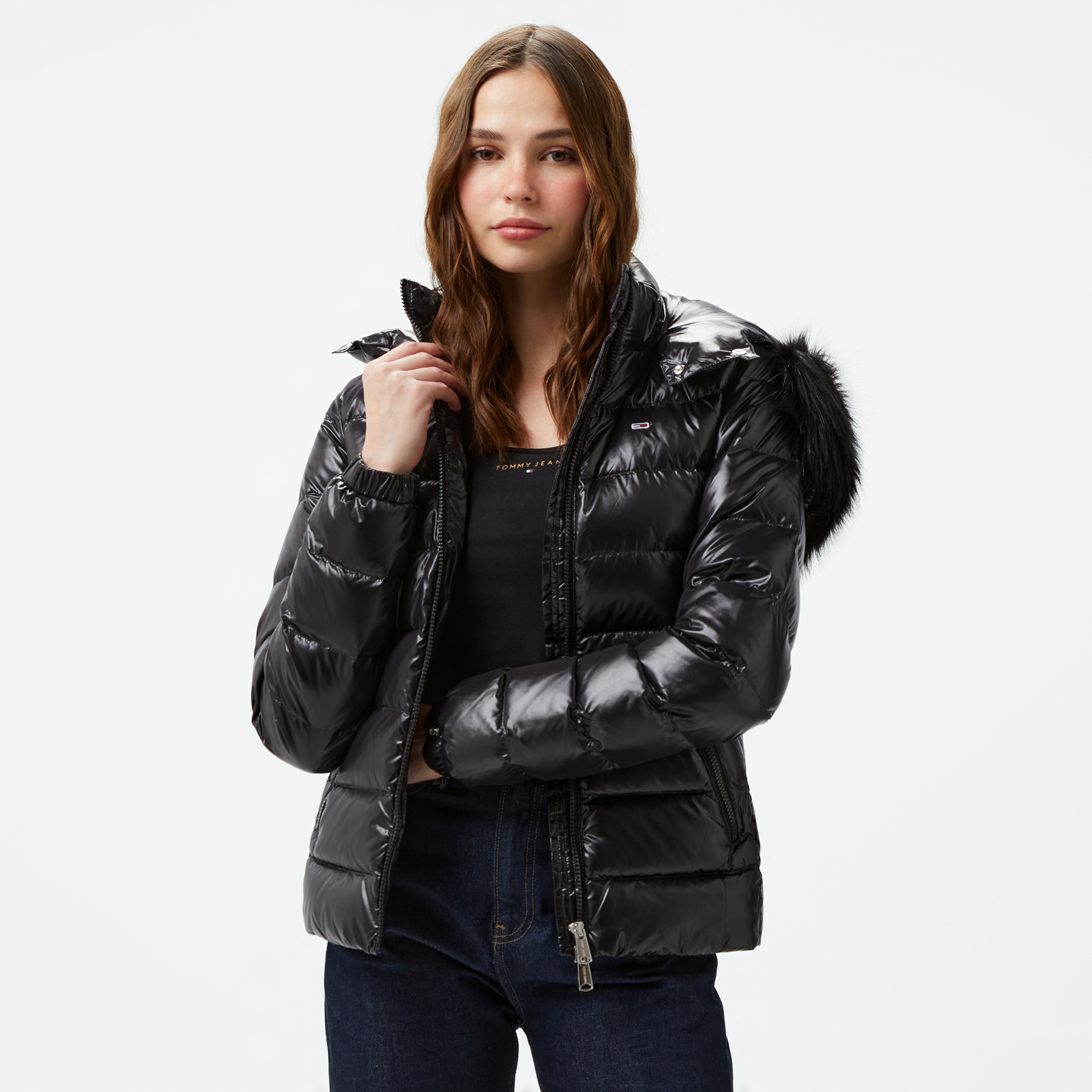 Tommy Jeans Kadın Siyah Mont