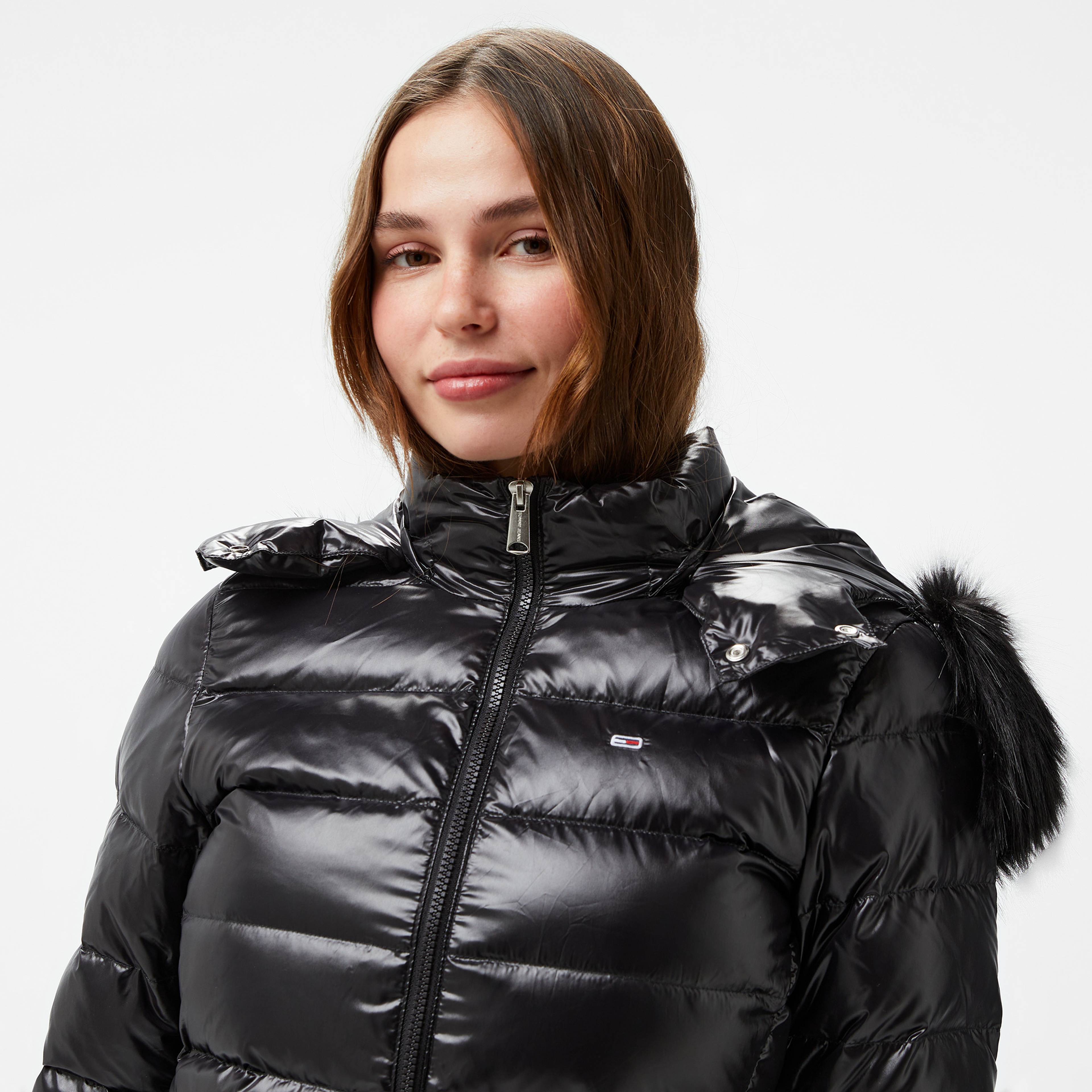 Tommy Jeans Kadın Siyah Mont