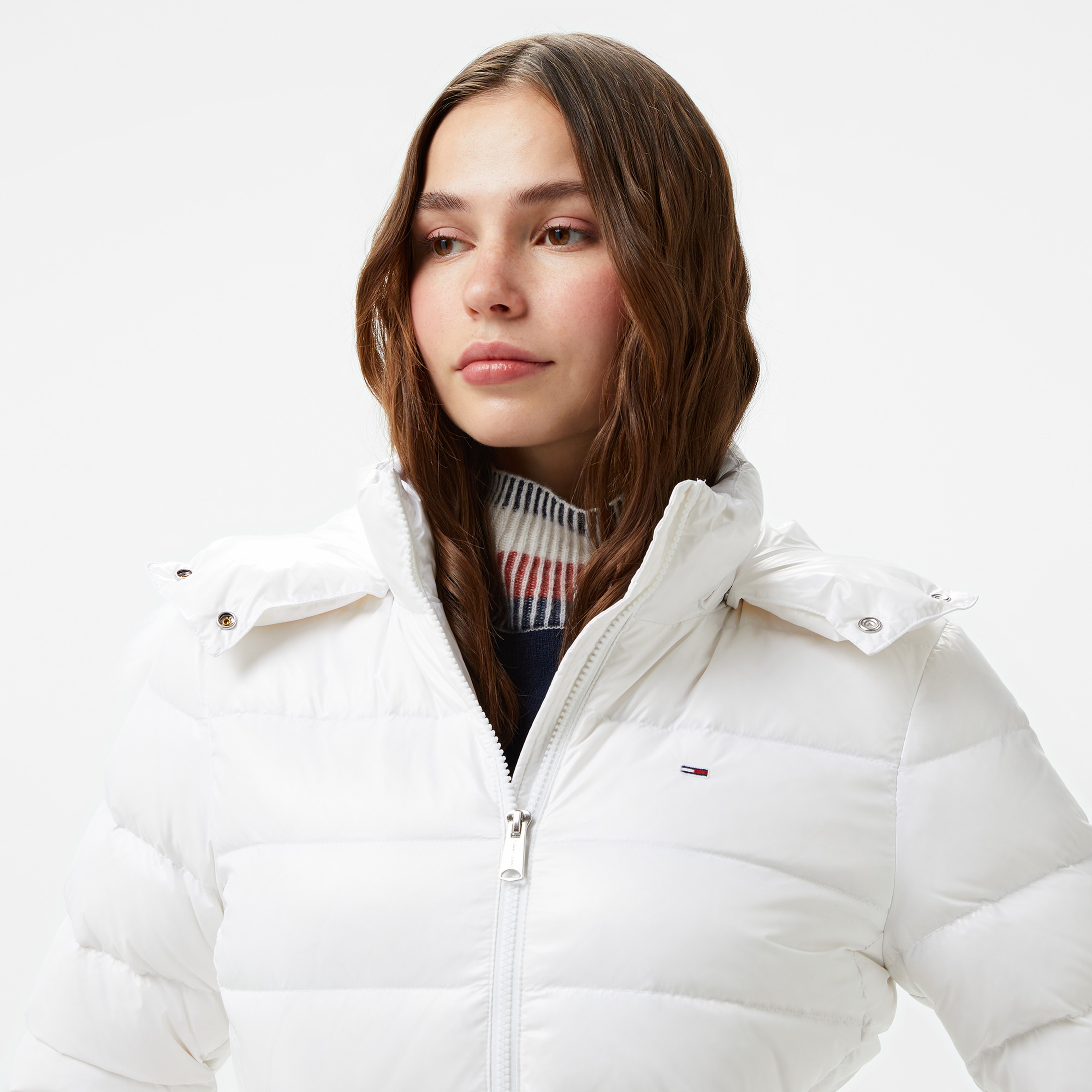 Tommy Jeans Kadın Beyaz Mont