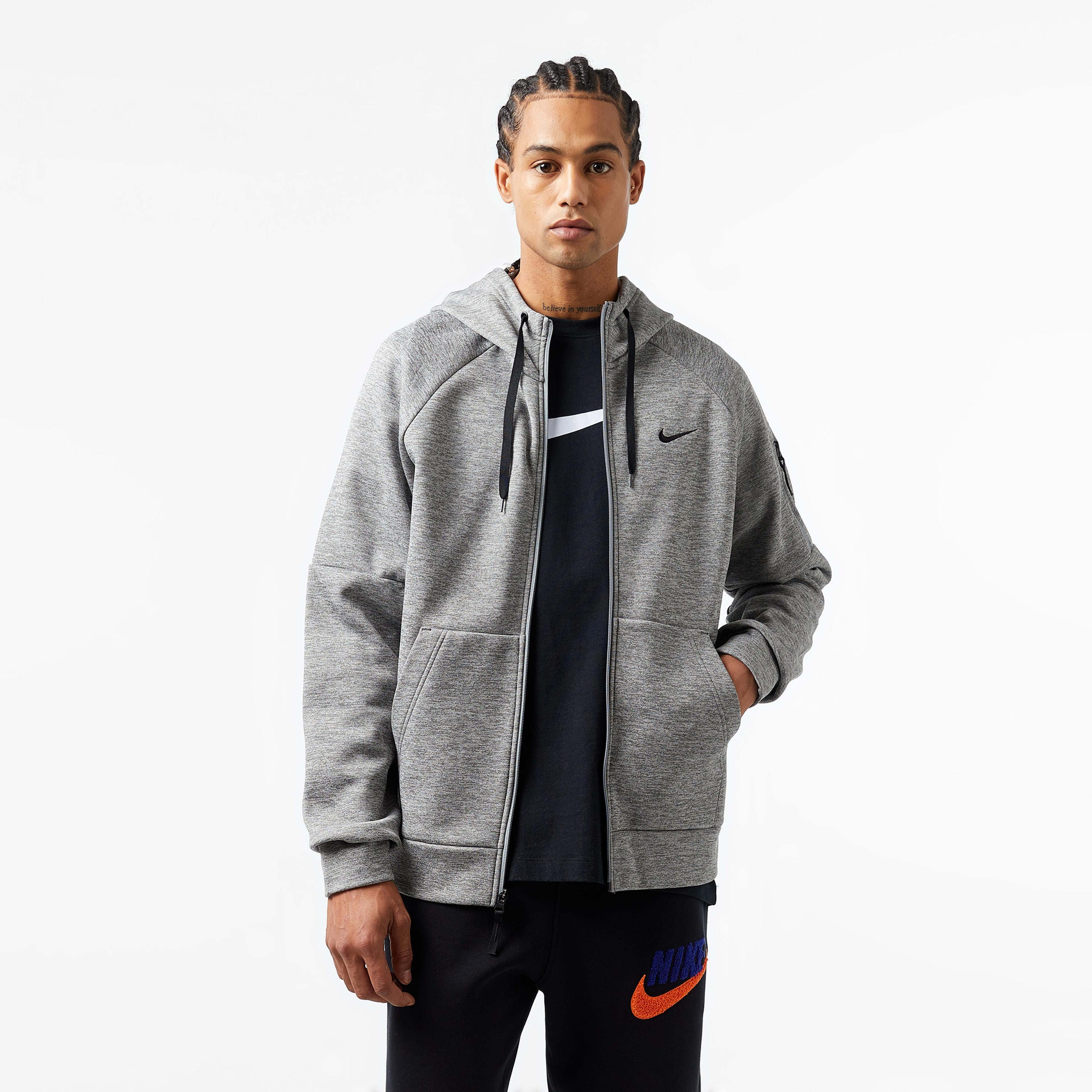 Nike Therma-Fit Full-Zip Erkek Gri HoodieLDQ4830| Occasion