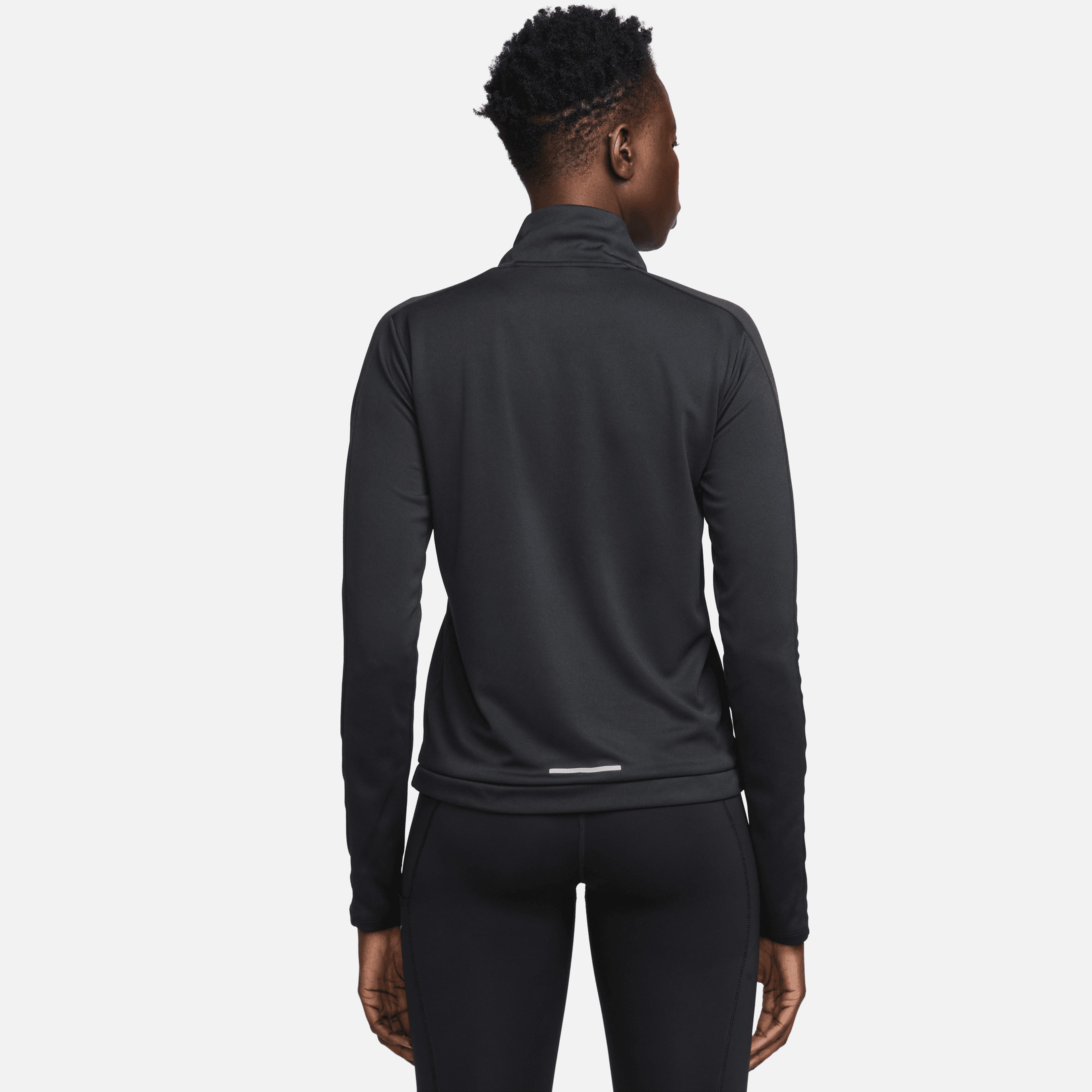 Nike Dri-FIT Pacer Half-Zip Kadın Siyah Sweatshirt