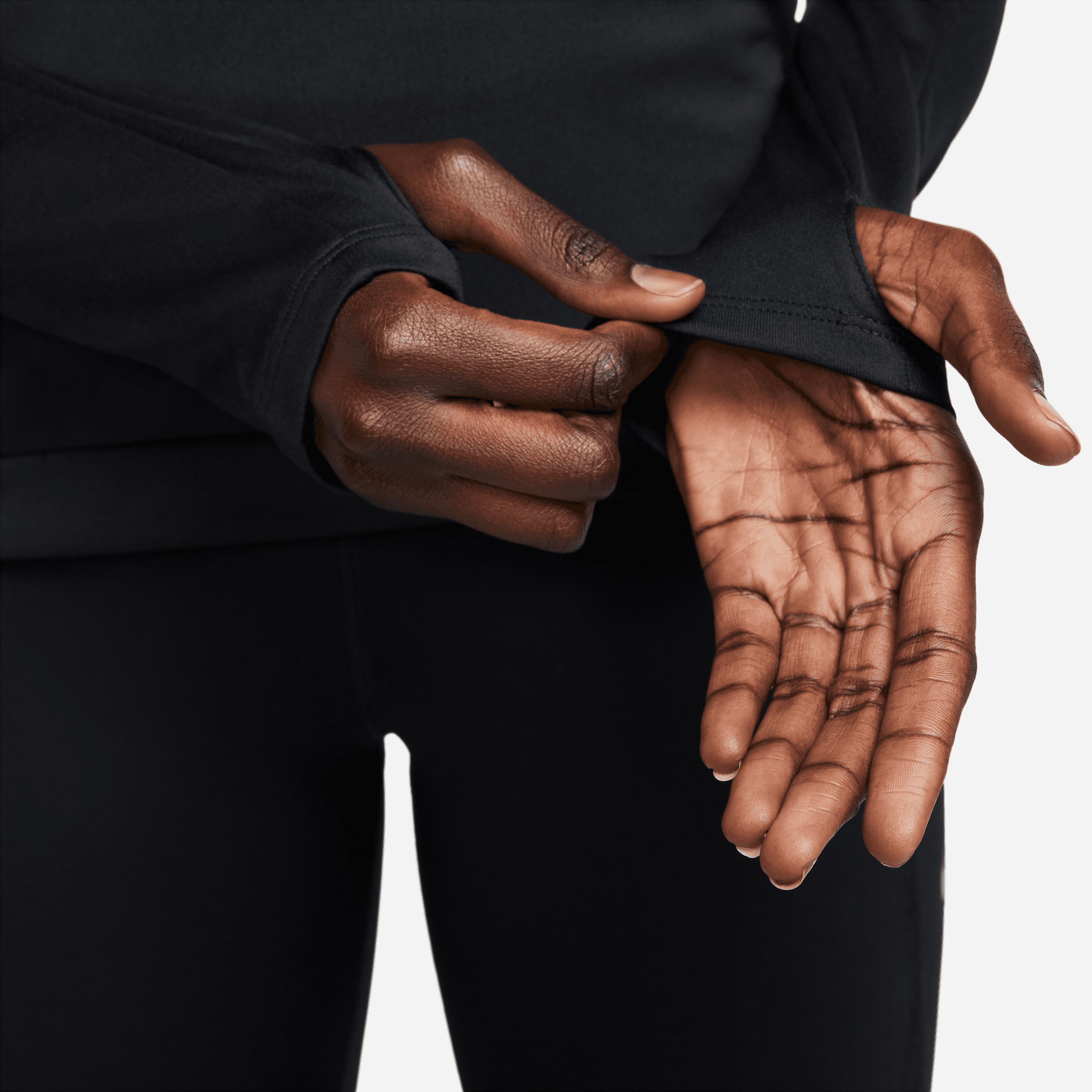 Nike Dri-FIT Pacer Half-Zip Kadın Siyah Sweatshirt