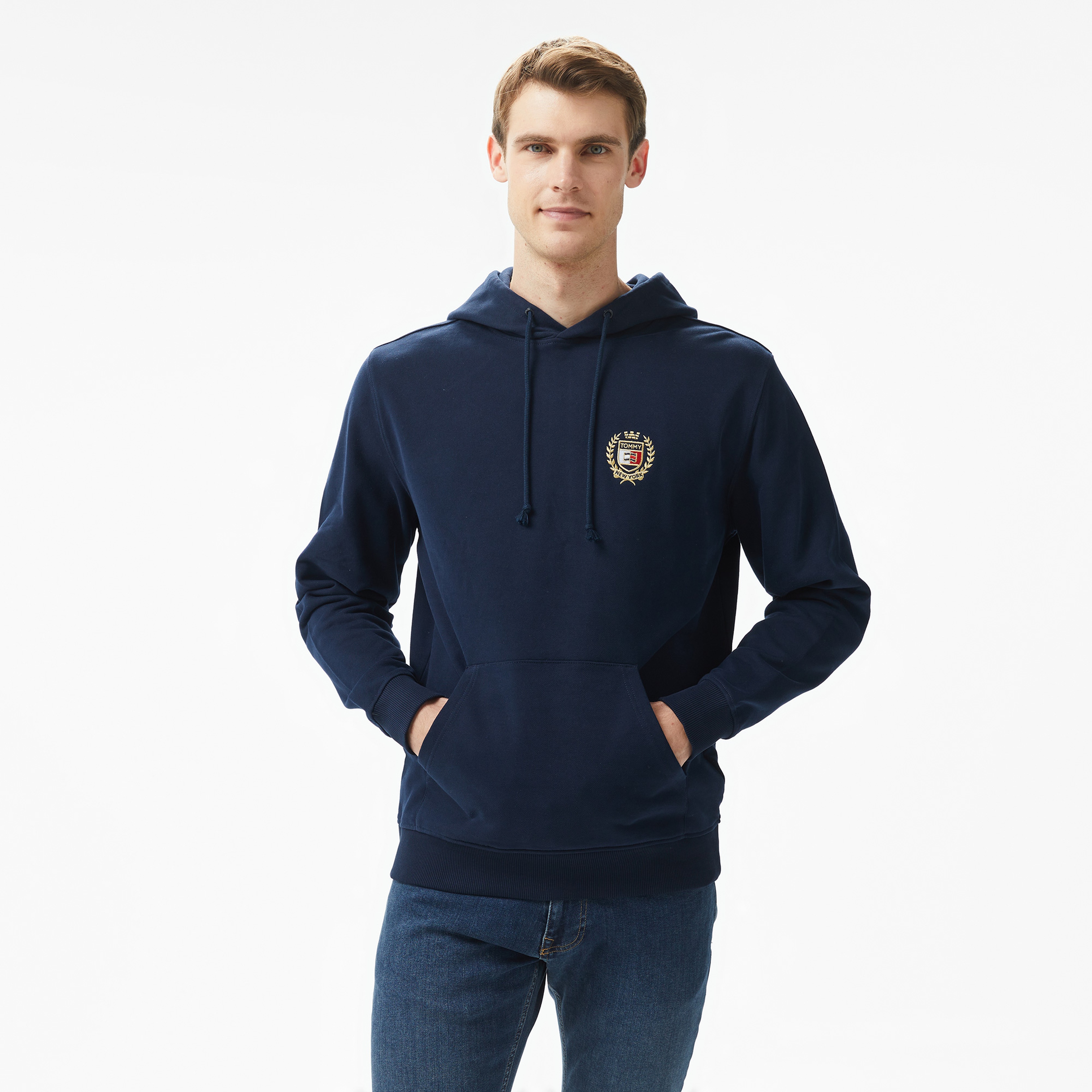 Tommy Jeans Erkek Mavi Sweatshirt