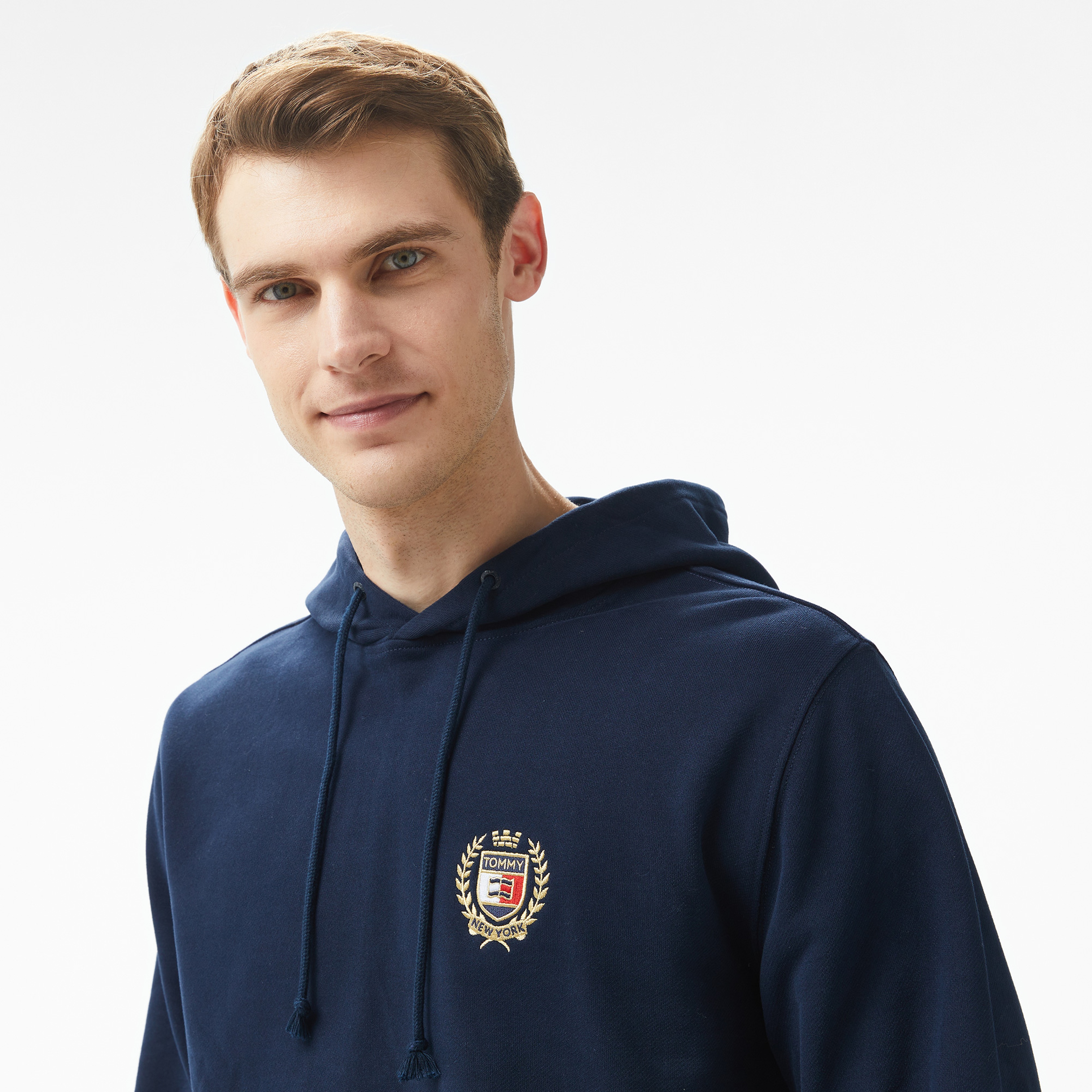 Tommy Jeans Erkek Mavi Sweatshirt