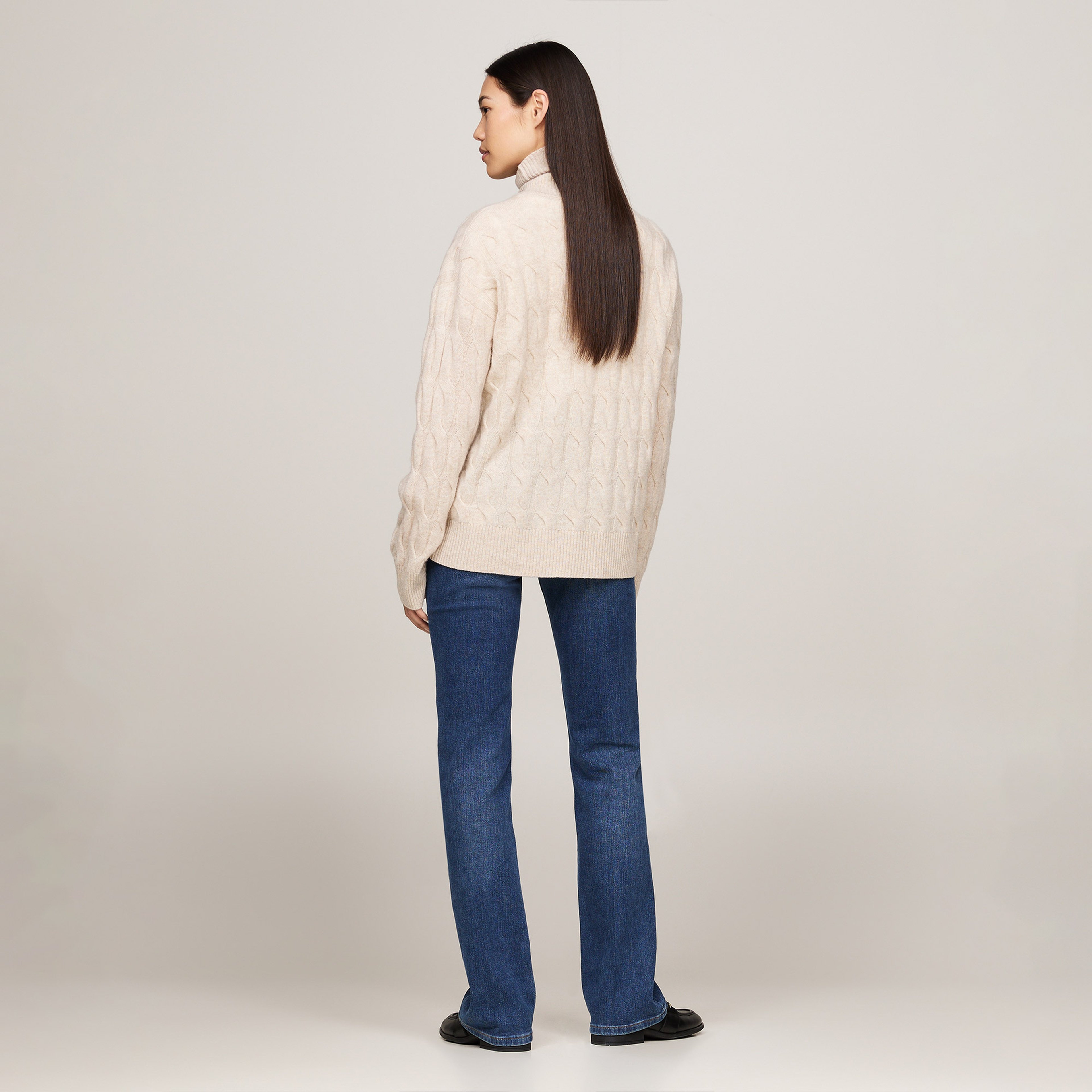 Tommy Hilfiger Kadın Bej Triko