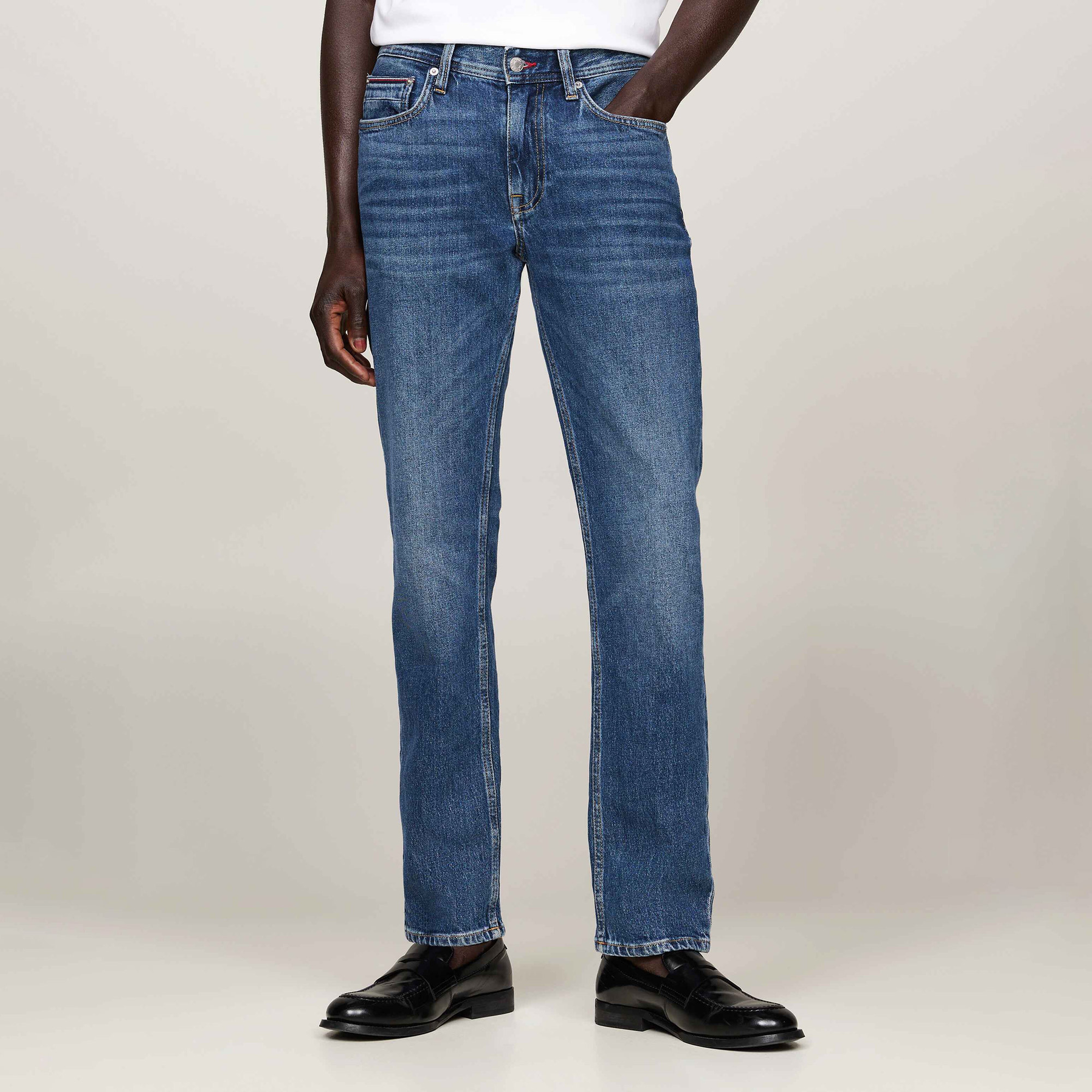 Tommy Hilfiger Erkek Mavi Jean