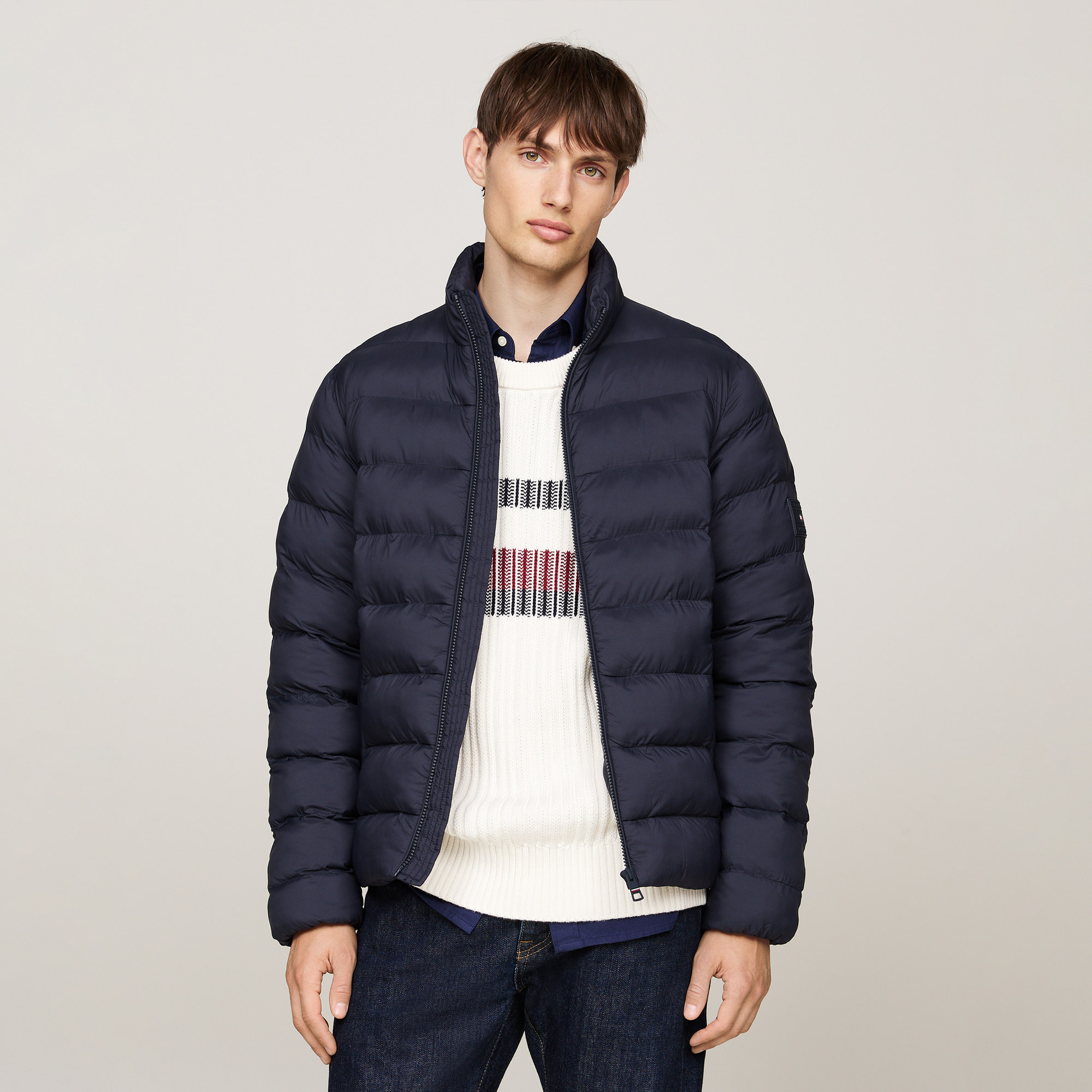 Tommy Hilfiger Erkek Mavi Mont