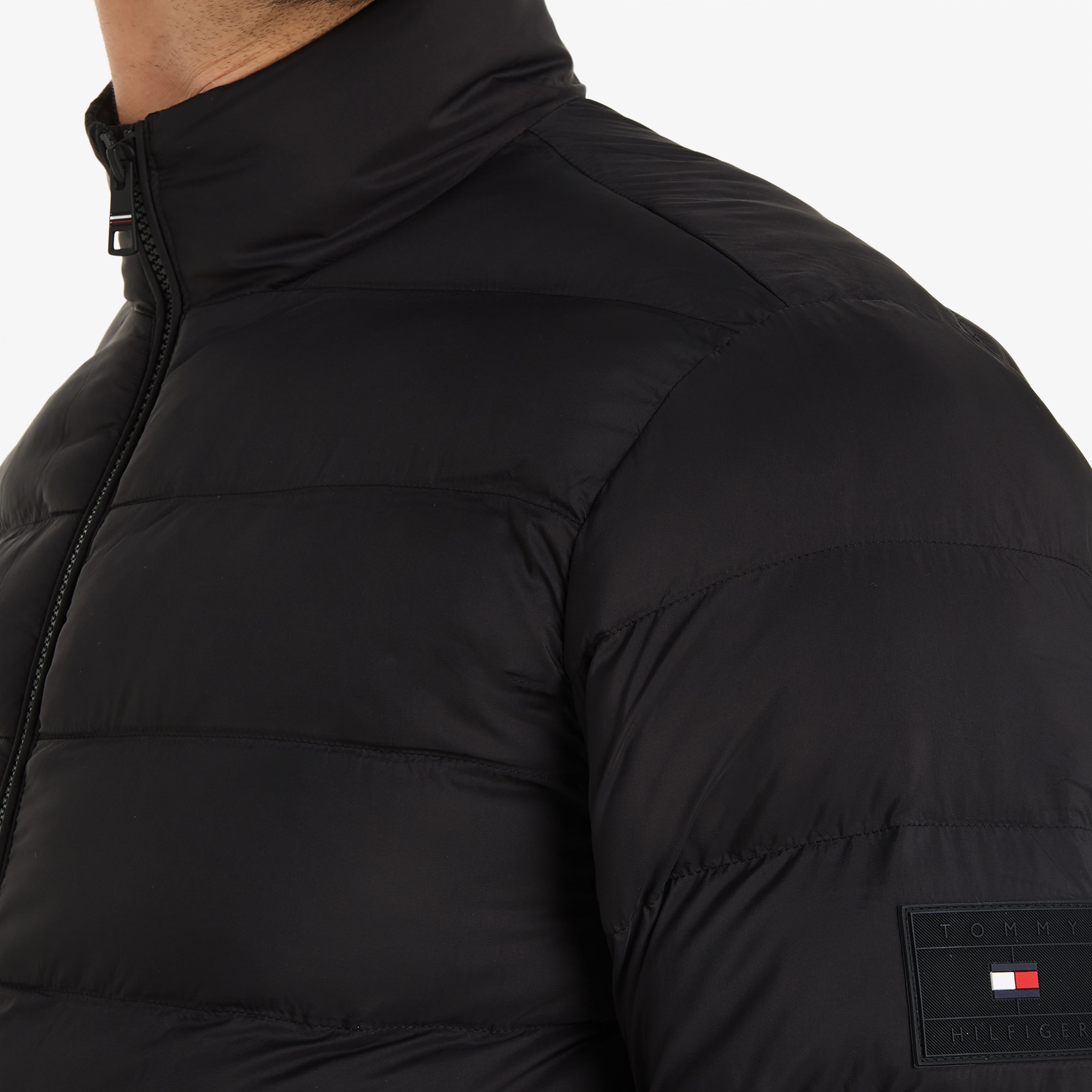 Tommy Hilfiger Erkek Siyah Mont