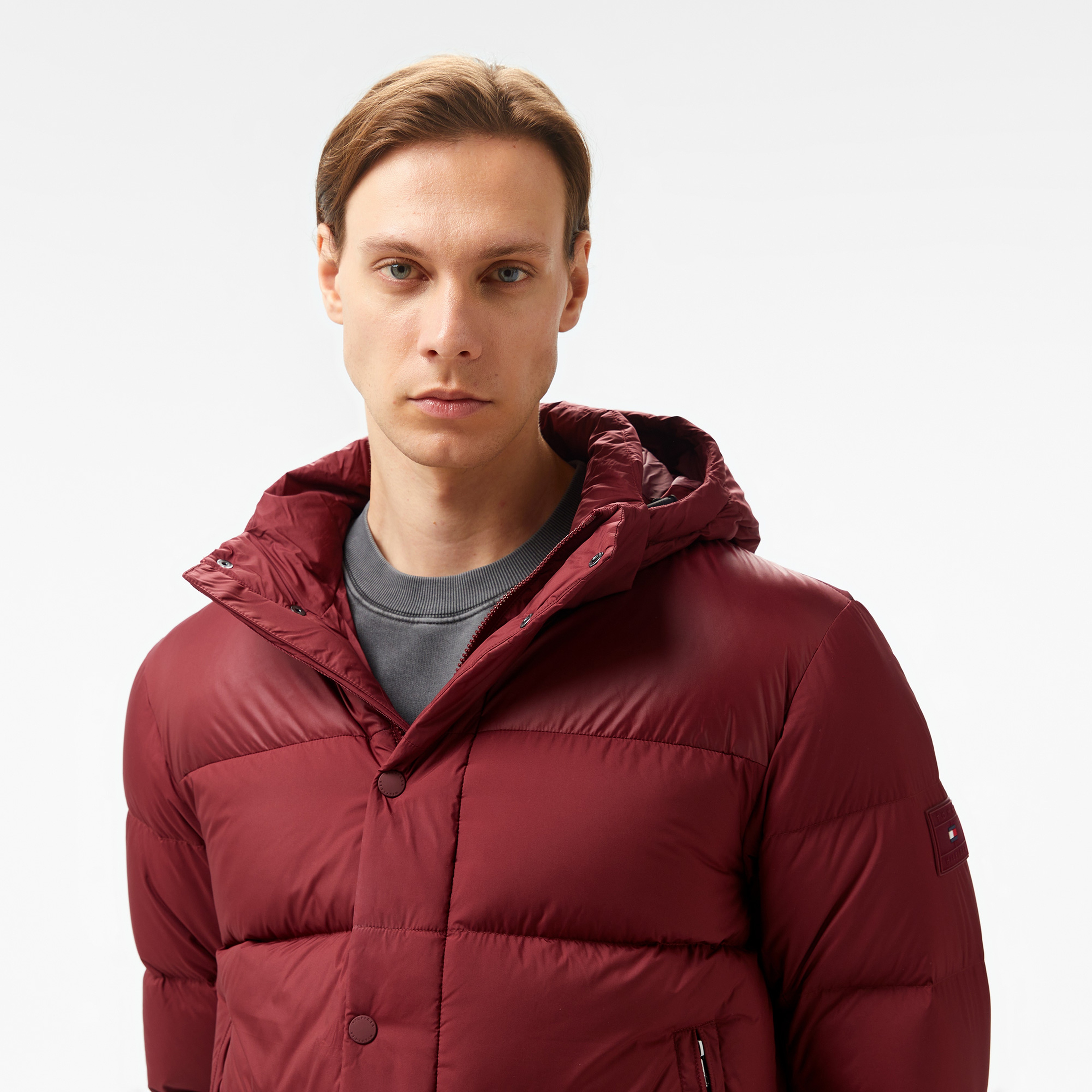 Tommy Hilfiger Erkek Mor Mont