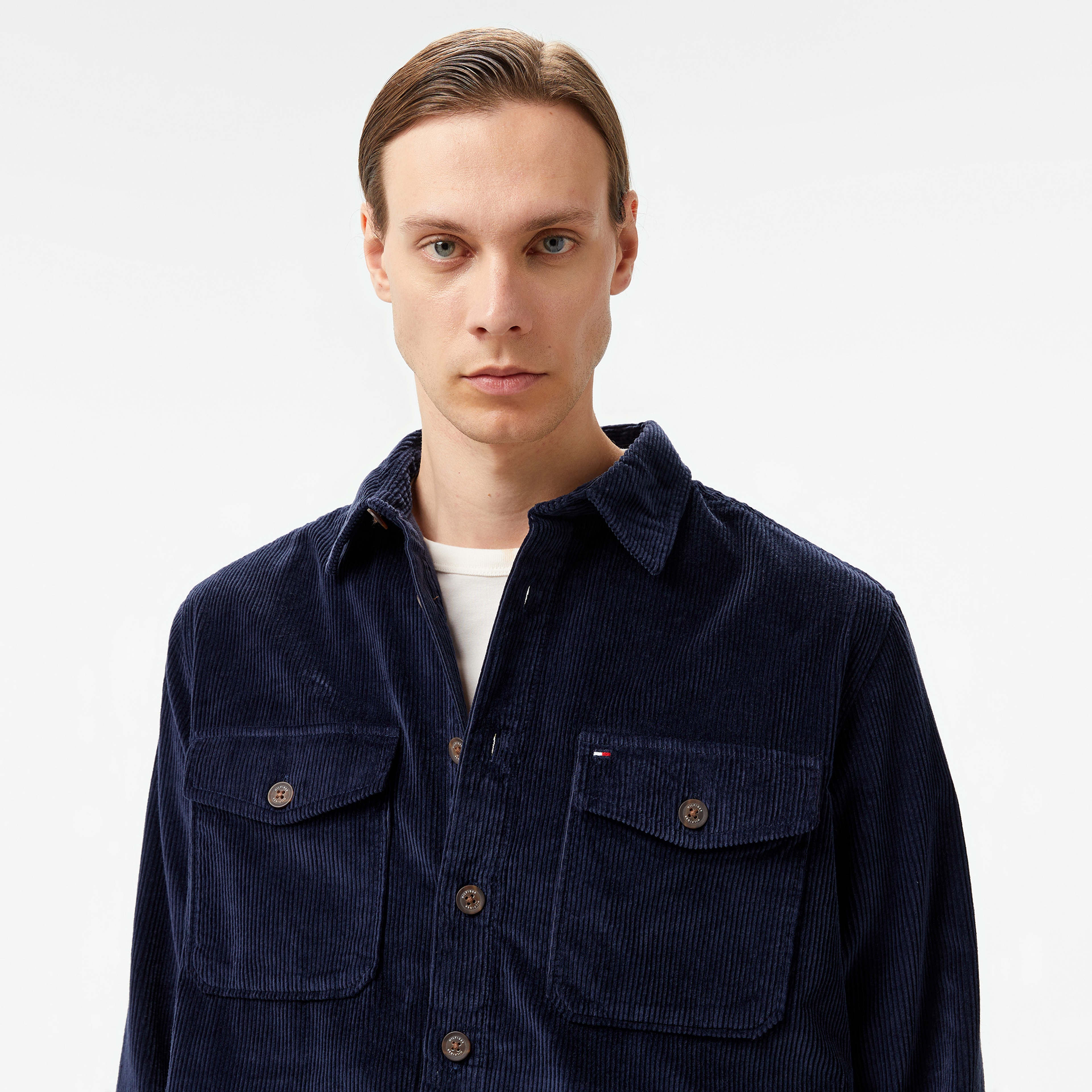 Tommy Hilfiger Erkek Mavi Gömlek