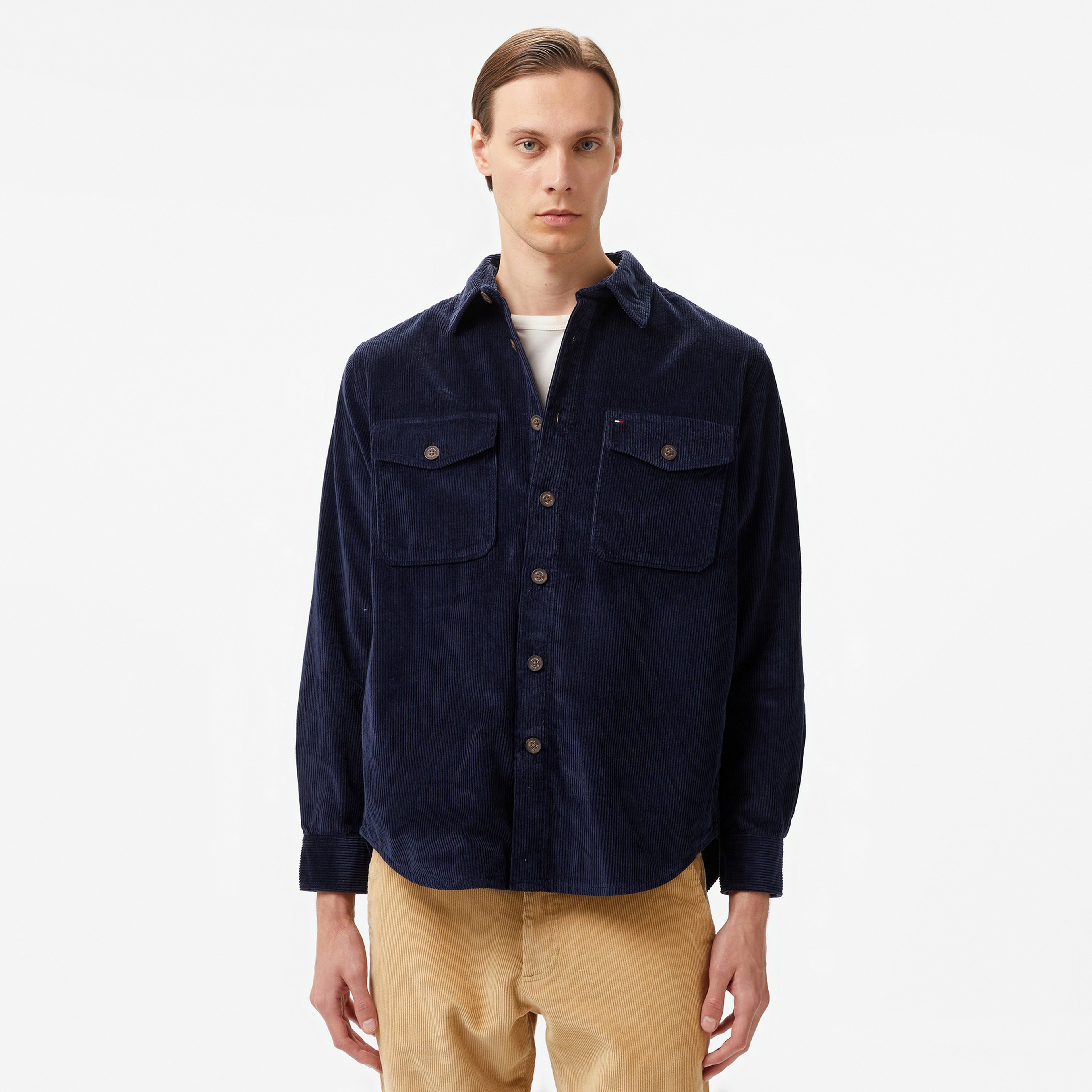 Tommy Hilfiger Erkek Mavi Gömlek