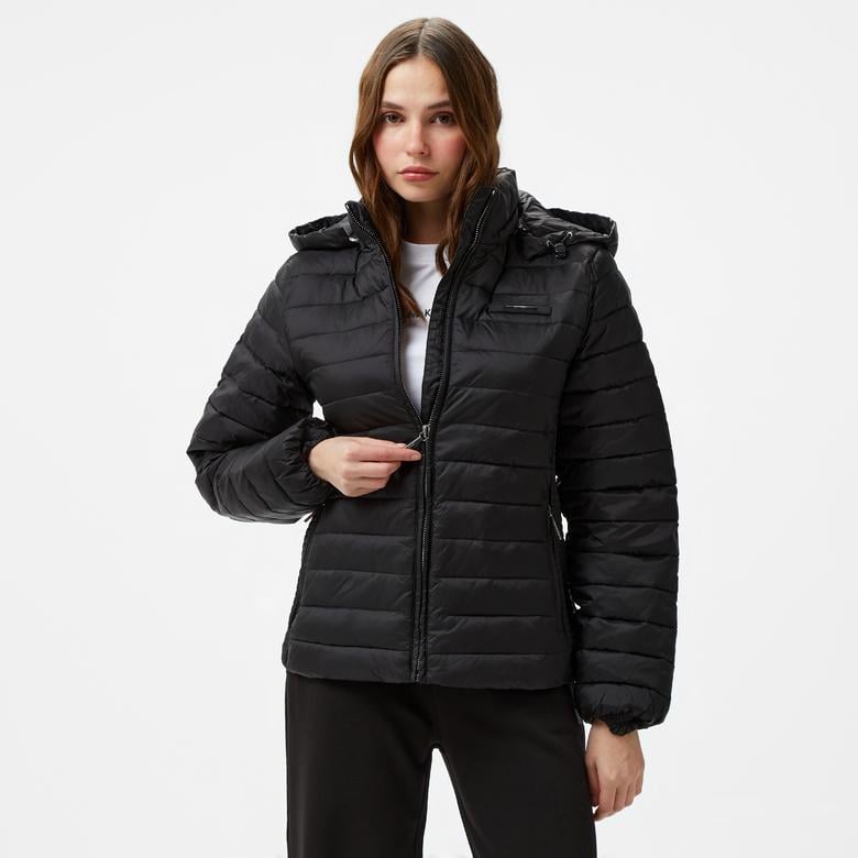 Calvin Klein Kadın Siyah Mont