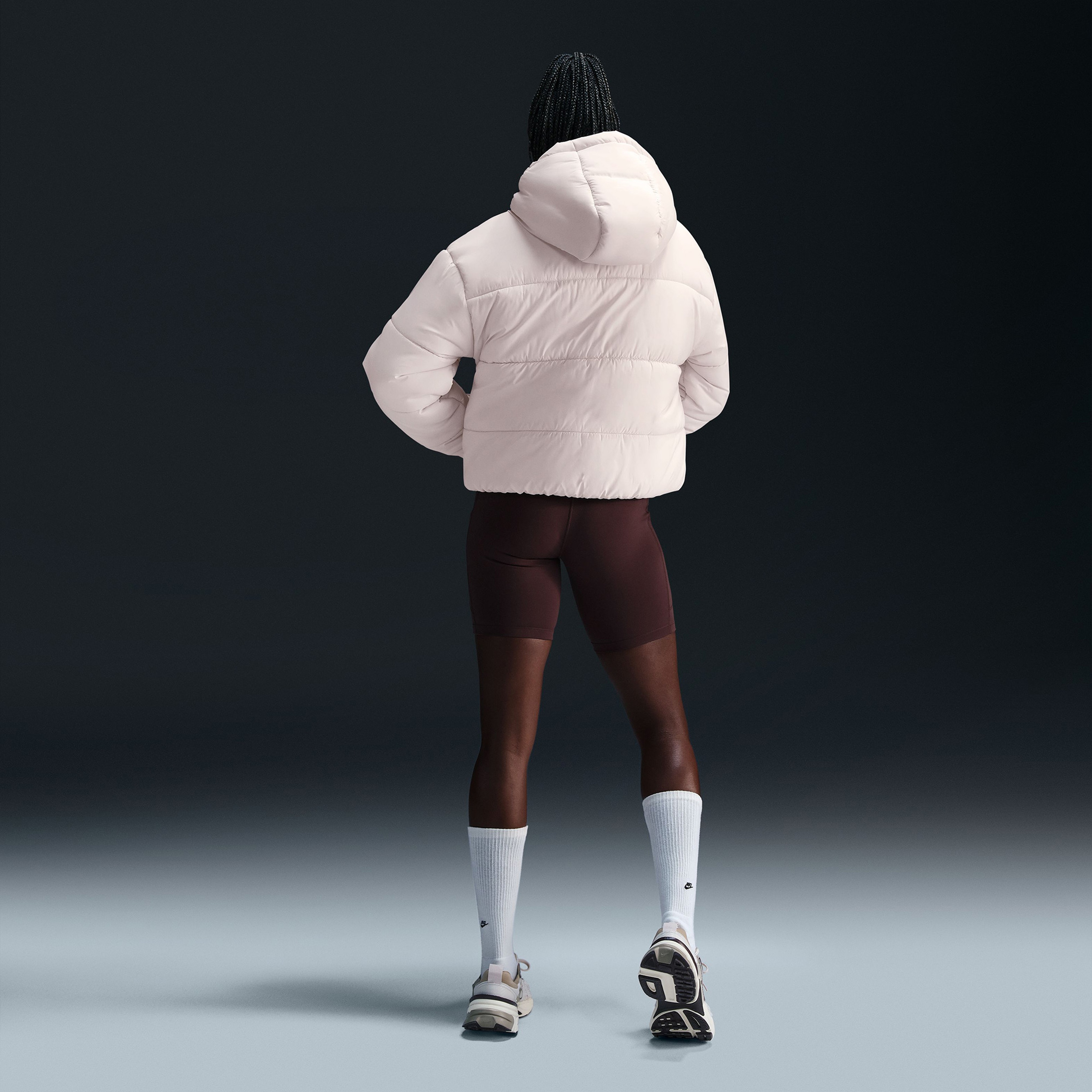 Nike Sportswear Classic Puffer Kadın Beyaz Mont