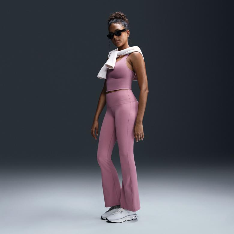 Nike Dri-Fit Zenvy Kadın Mor Tayt