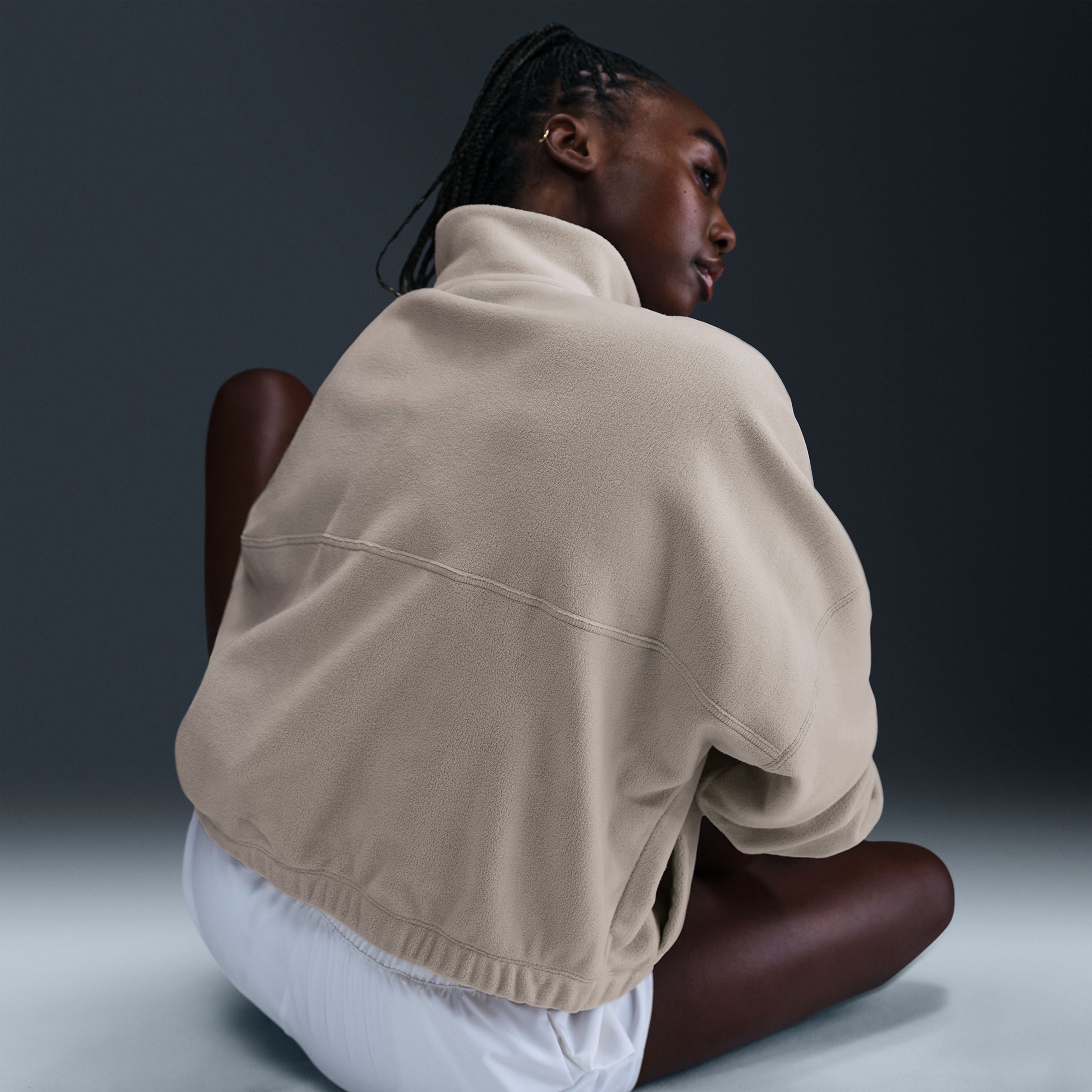 Nike One Kadın Bej Sweatshirt