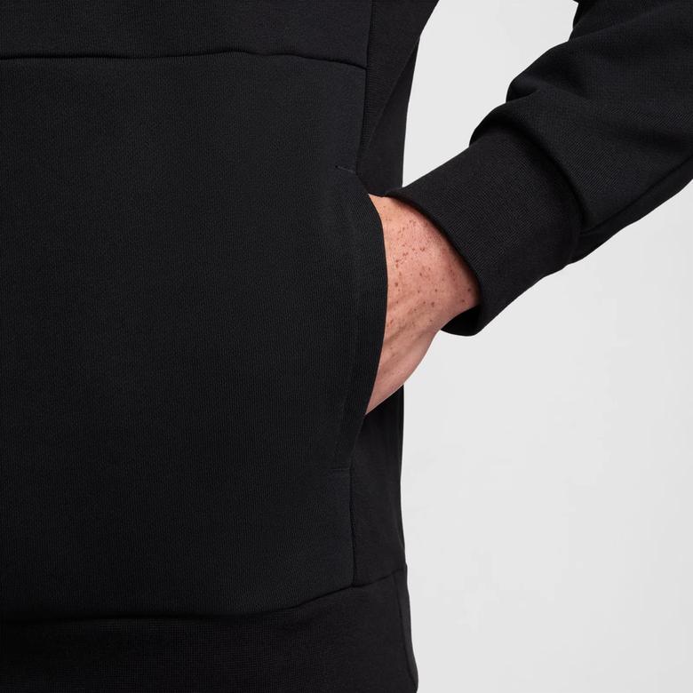 Nike Court Dri-Fit Fleece Heritage Erkek Siyah Sweatshirt