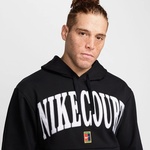 Nike Court Dri-Fit Fleece Heritage Erkek Siyah Sweatshirt