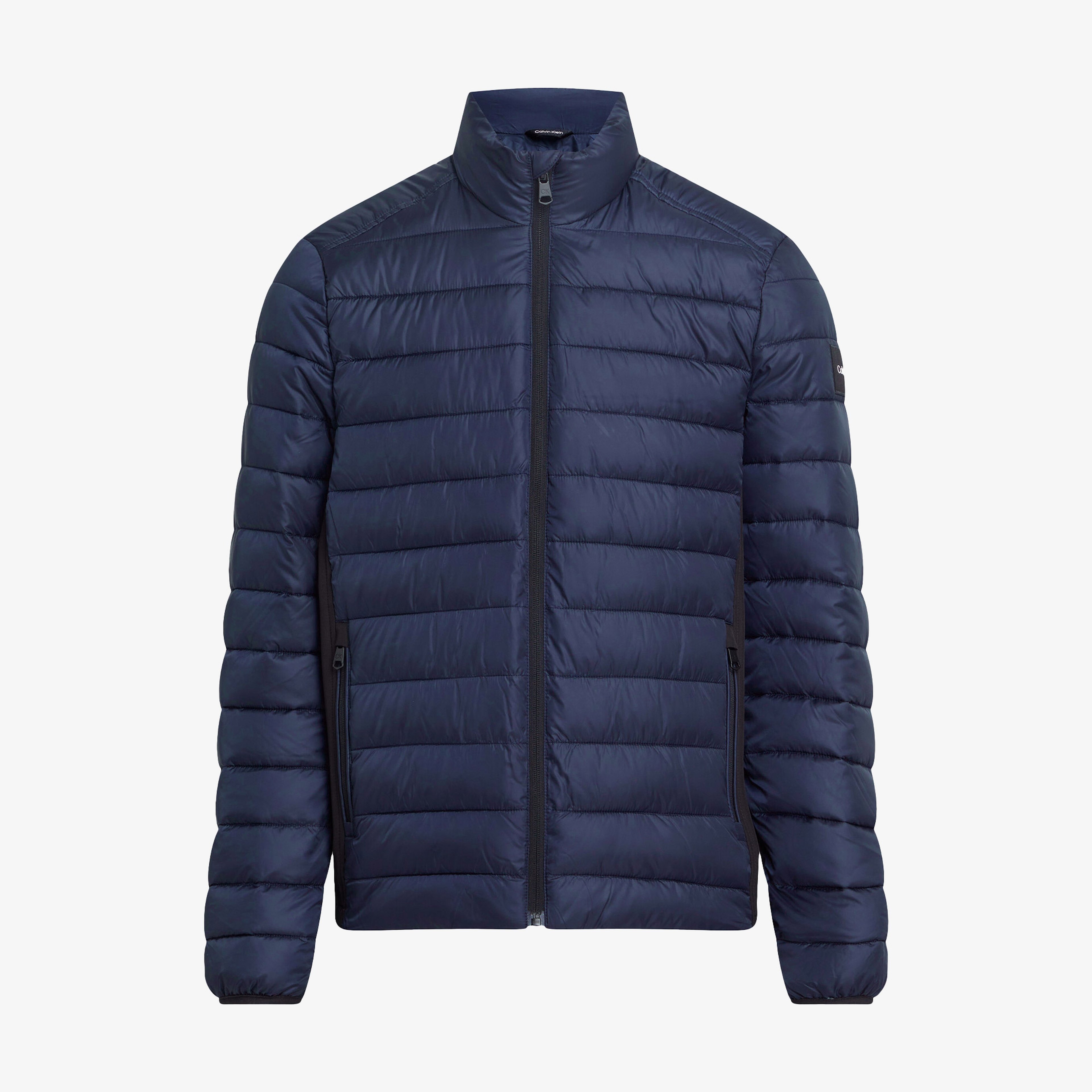 Calvin Klein Su Geçirmez Dik Yaka Erkek Mavi Mont