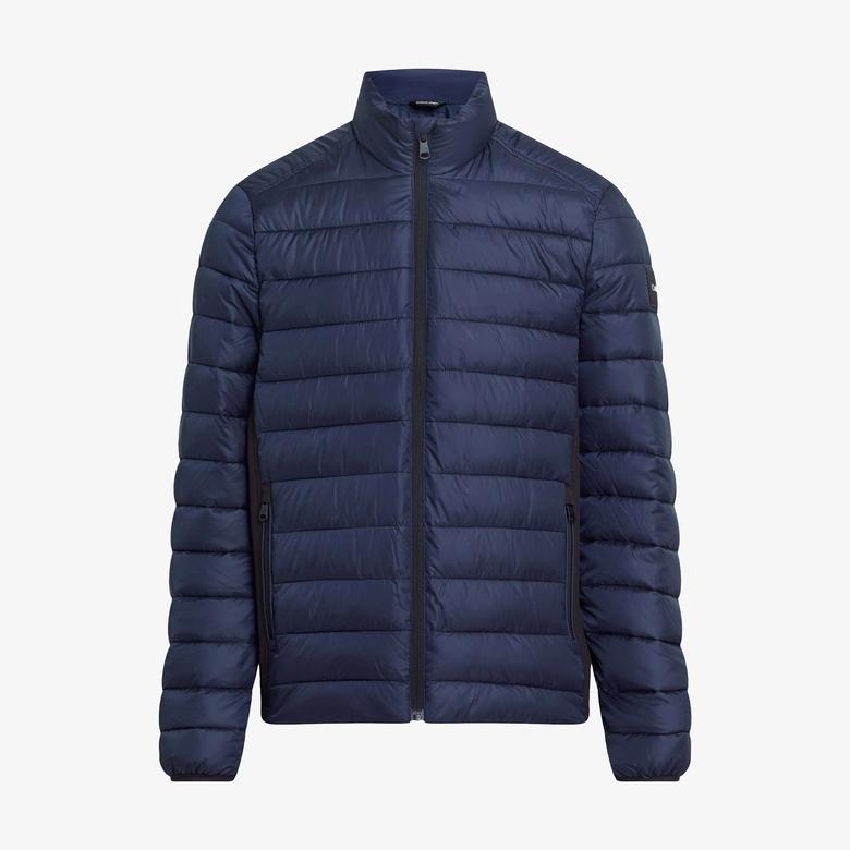Calvin Klein Su Geçirmez Dik Yaka Erkek Mavi Mont