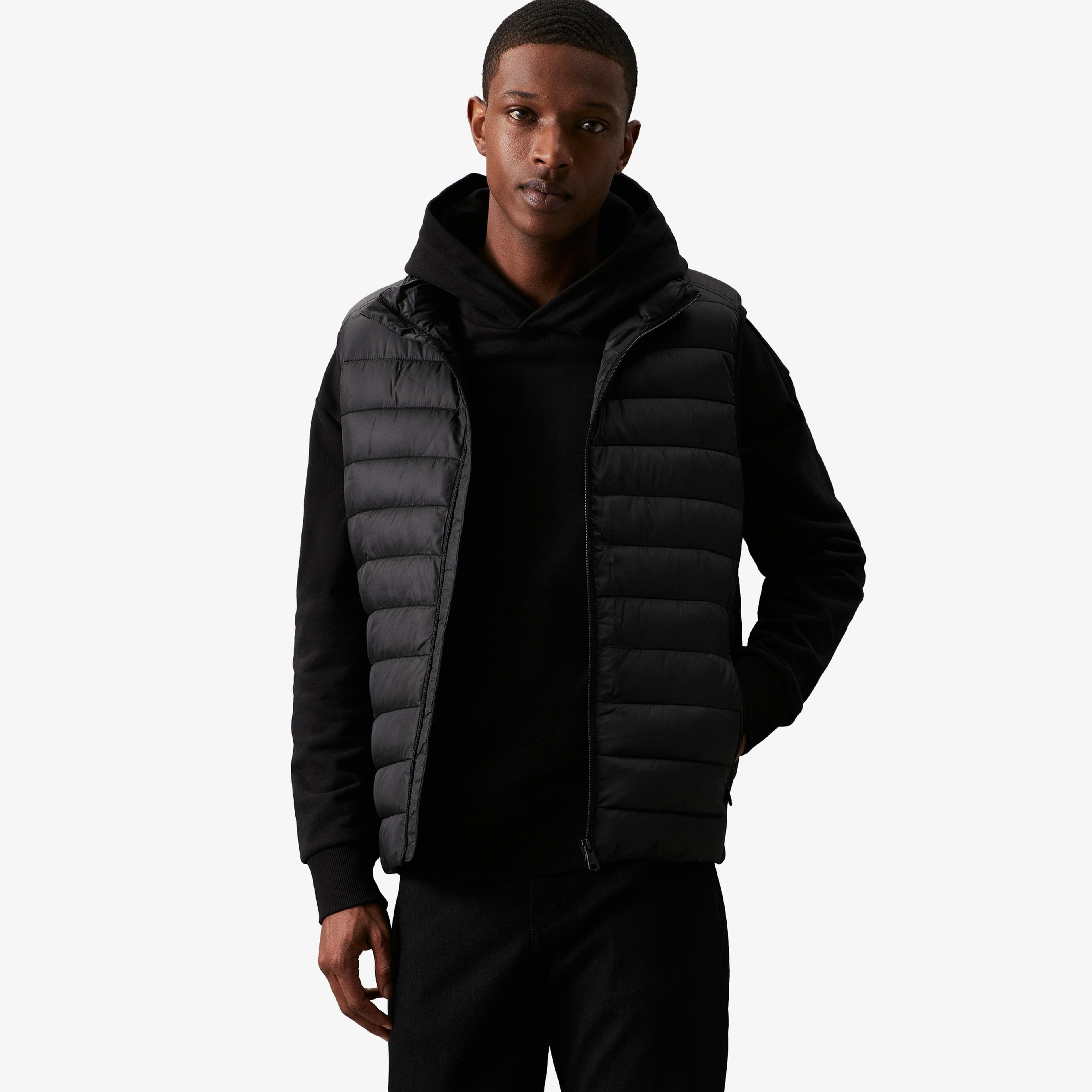 Calvin Klein Erkek Siyah Mont