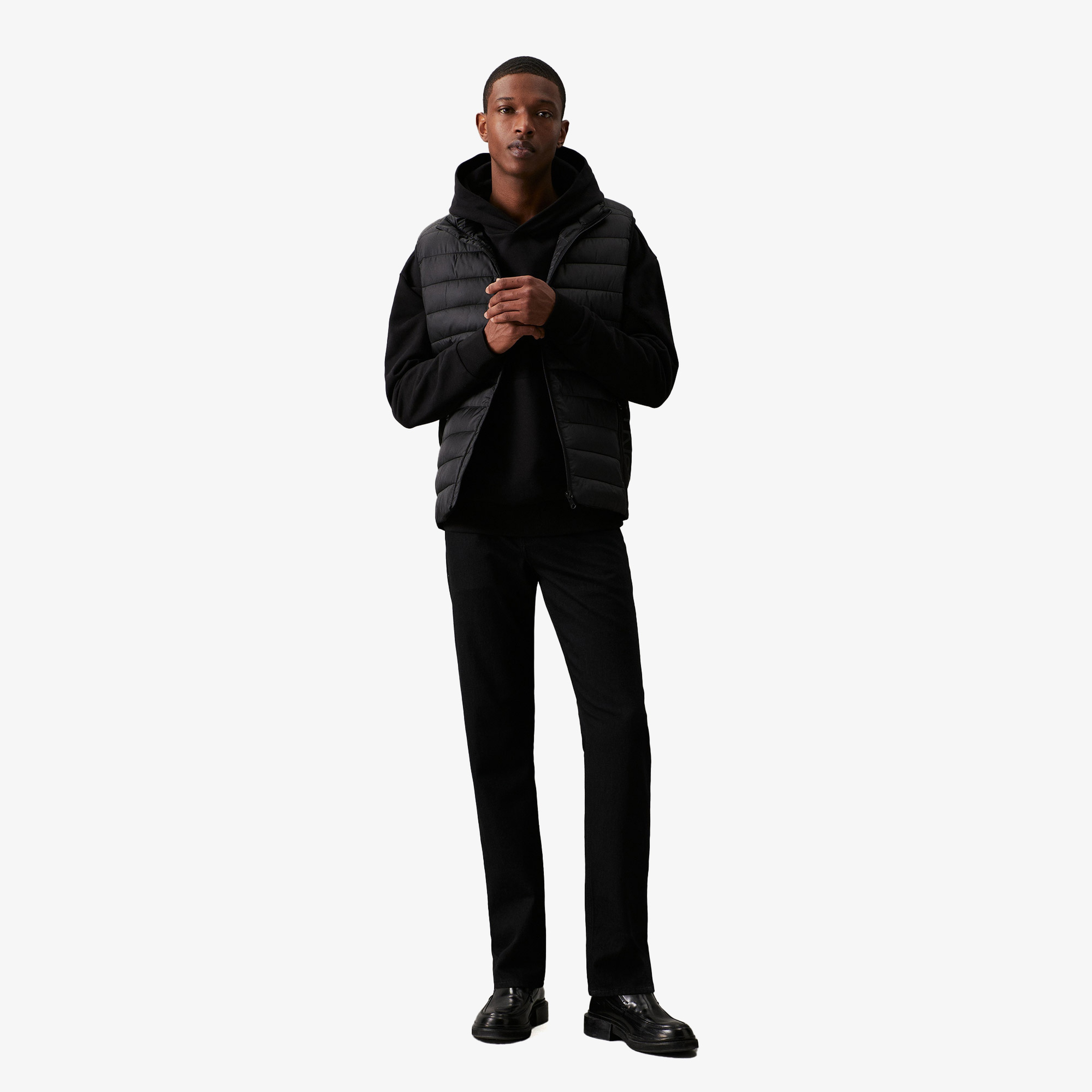 Calvin Klein Erkek Siyah Mont