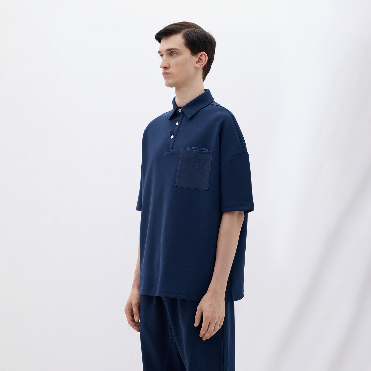 Les Benjamins Classics Erkek Mavi Polo