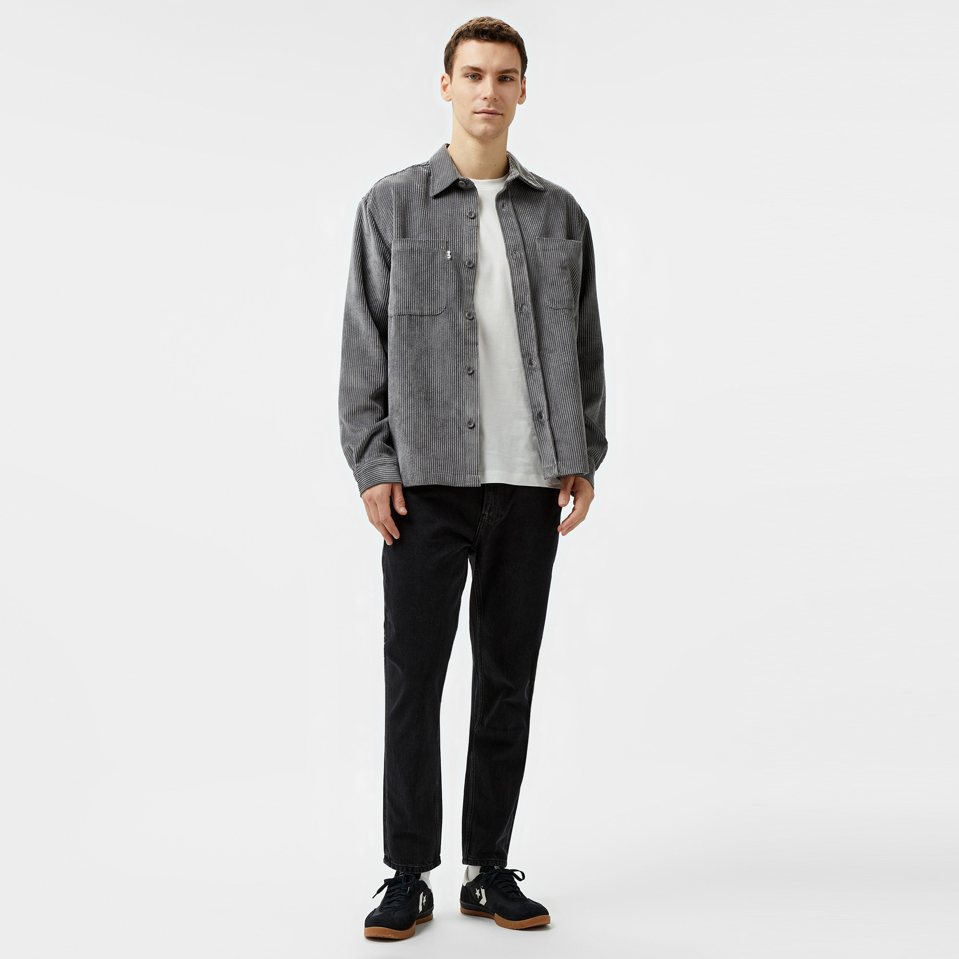 UNITED4 Erkek Gri Gömlek