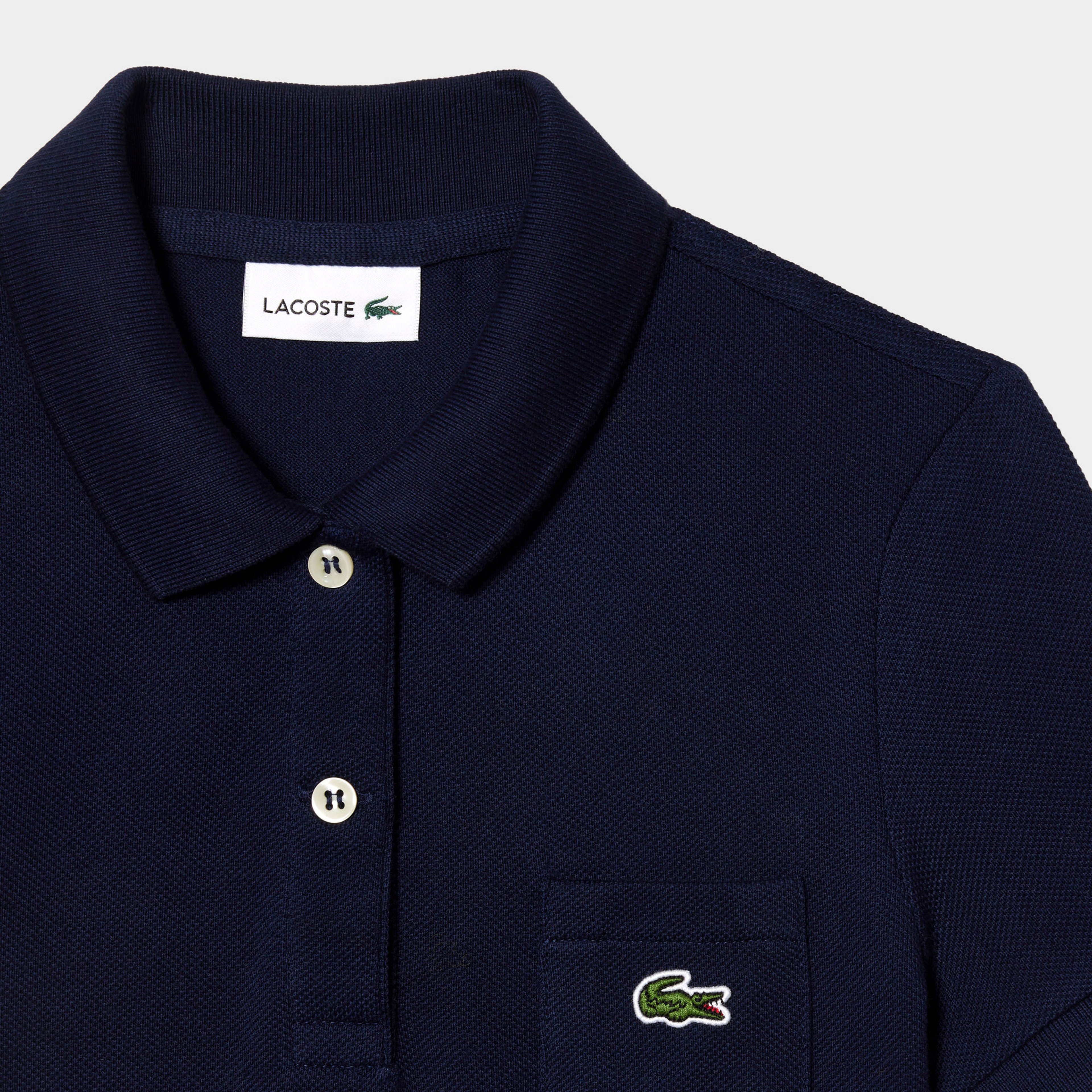 Lacoste Kız Çocuk Kısa Kollu Polo Yaka Lacivert Elbise