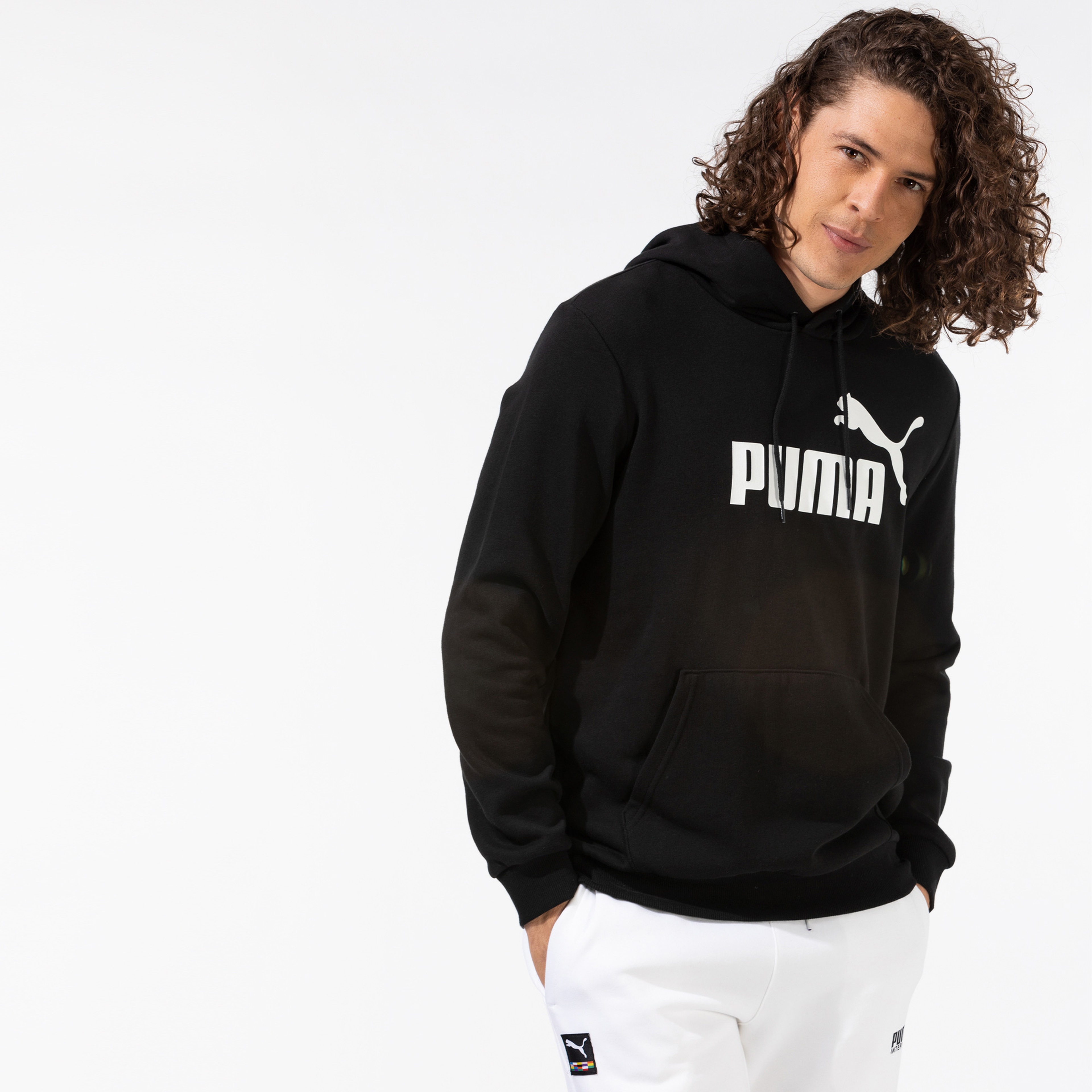Puma Ess Big Logo Erkek Siyah Sweatshirt