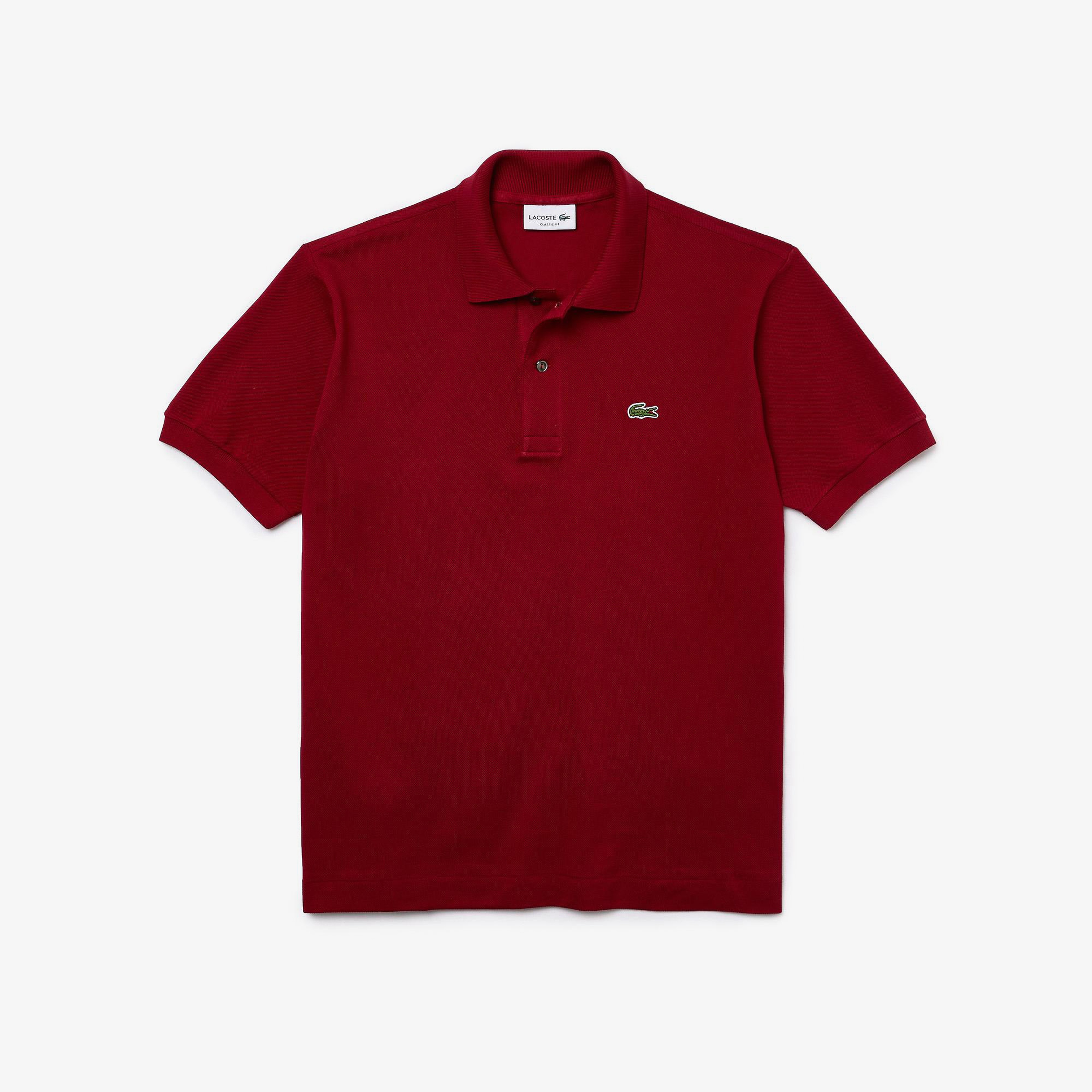 L.12.12 Erkek Classic Fit Bordo Polo