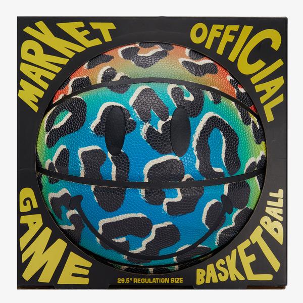 Market Smiley Animal Print Renkli Basketbol Topu
