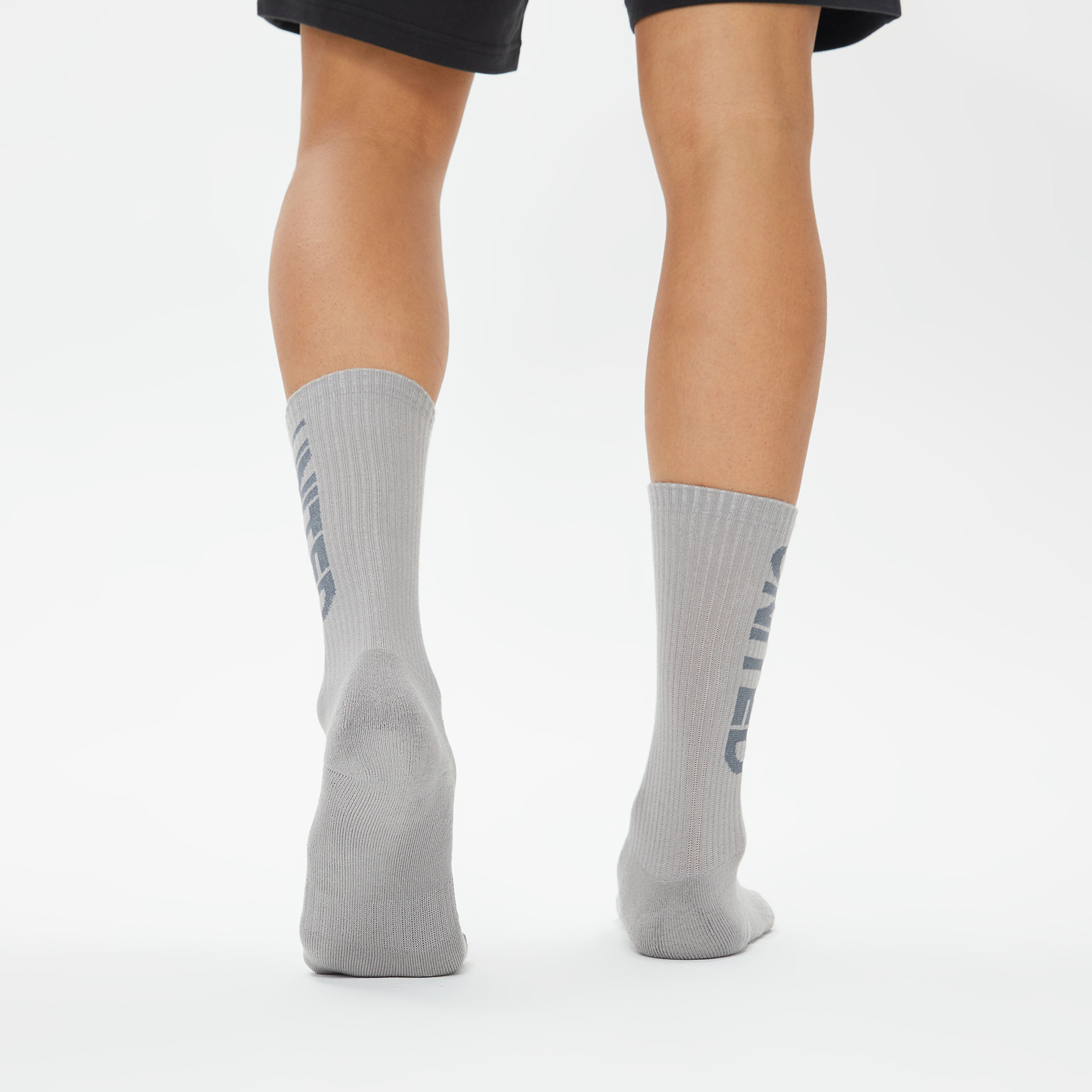 UNITED4 Unisex Gri/Mavi 2'li Çorap