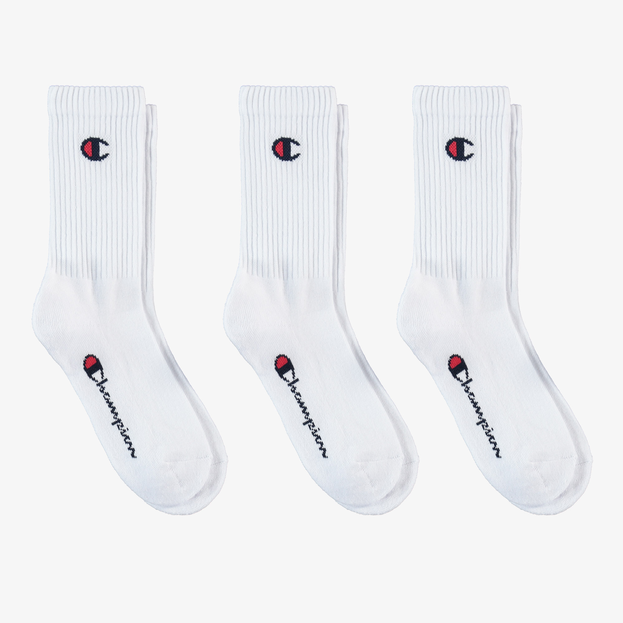 Champion Unisex Beyaz 3'lü Çorap