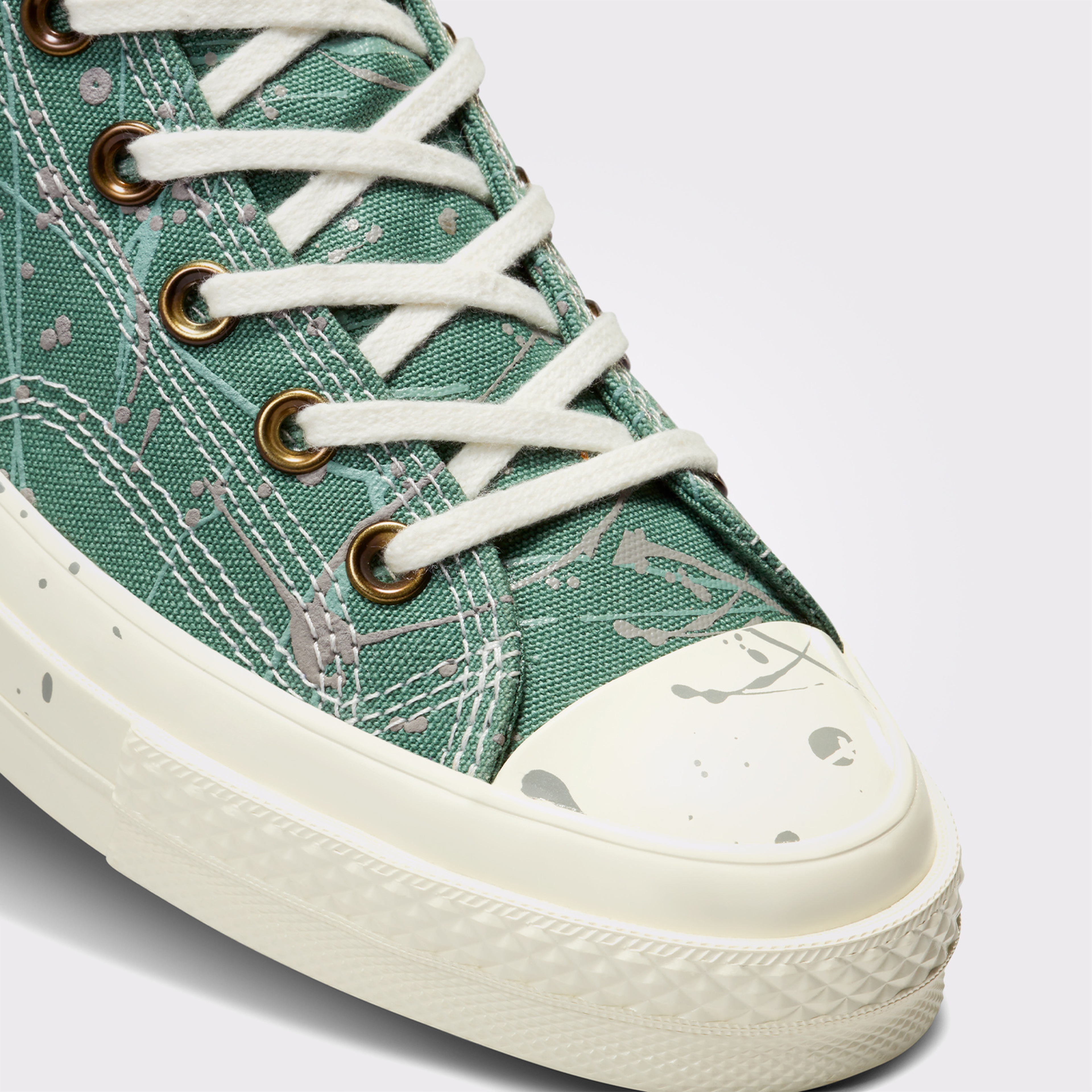 Converse Chuck 70 Paint Splatter Kadın Yeşil Sneaker