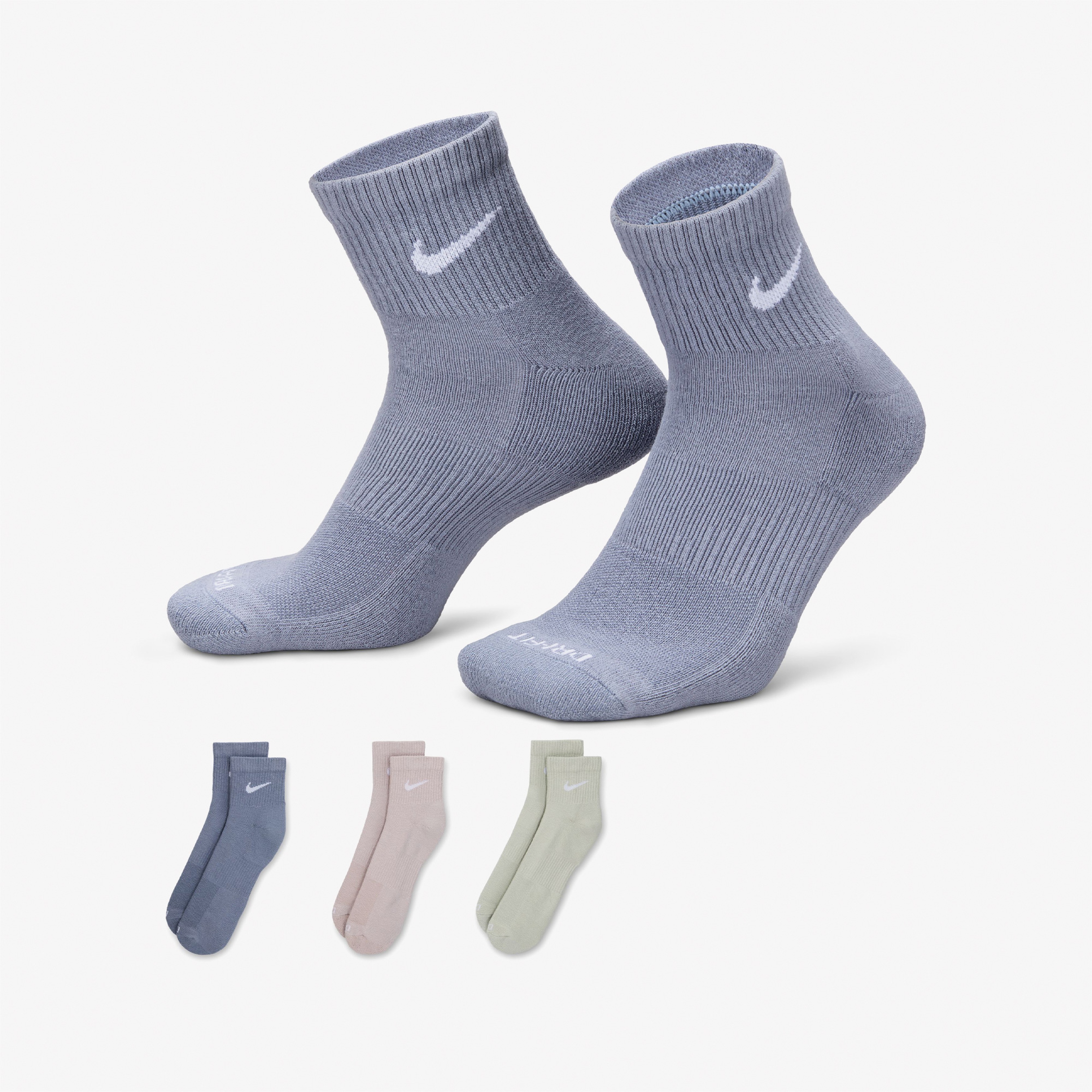 Nike Everyday Plus Training Cushion Ankle 3lü Erkek Renkli Çorap