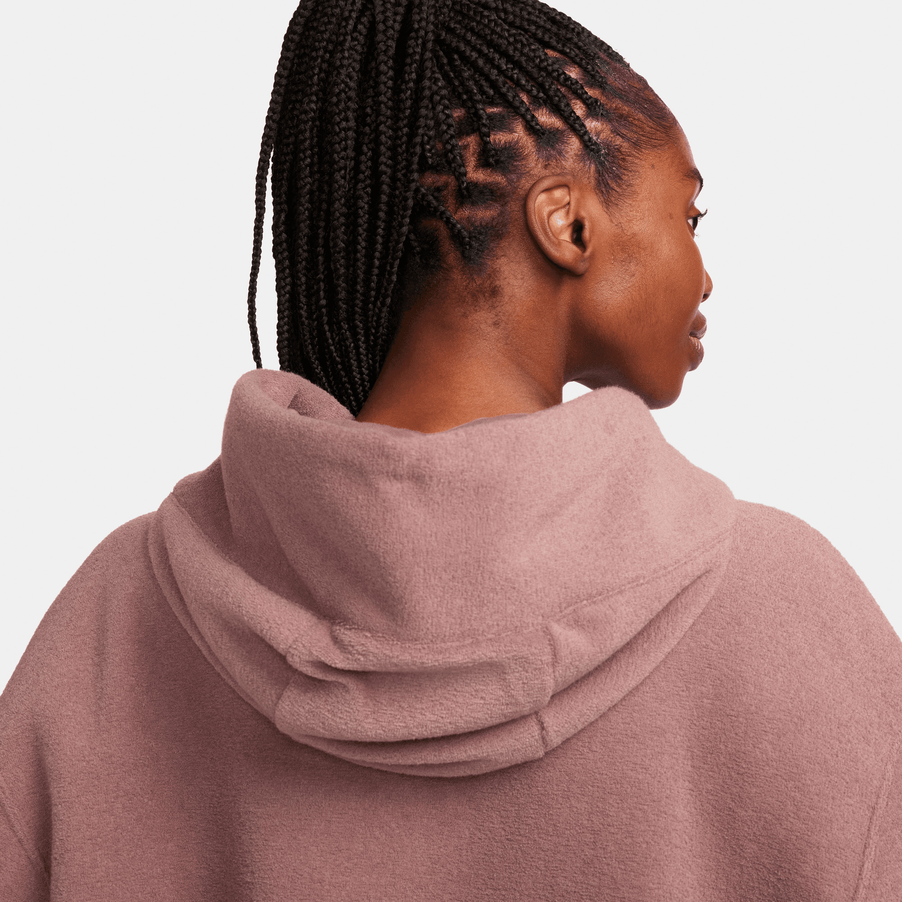 Nike Sportswear Phoenix Plush Sportswear Kadın Kahverengi Hoodie