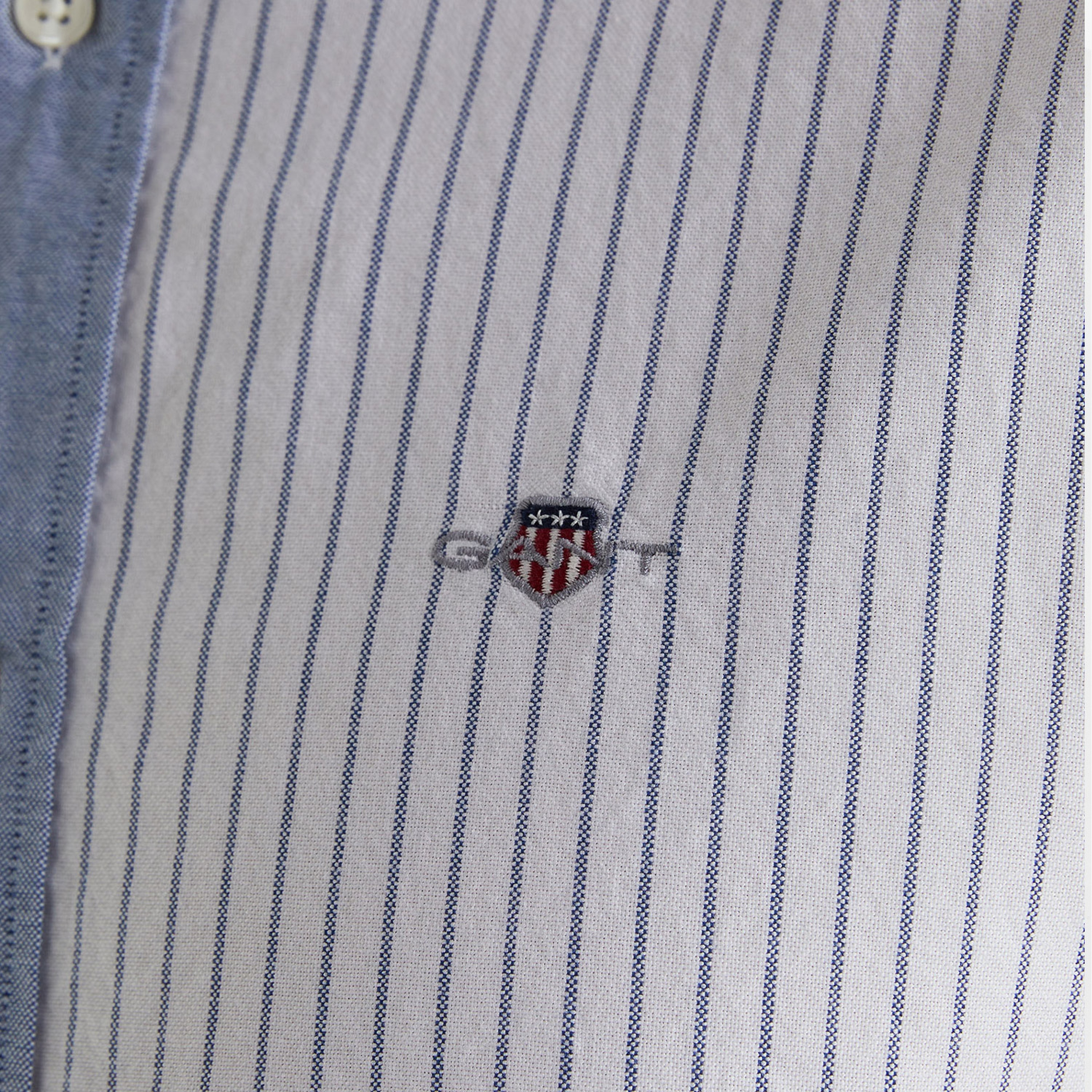 GANT Erkek Mavi Regular Fit Klasik Yaka Çizgili Gömlek