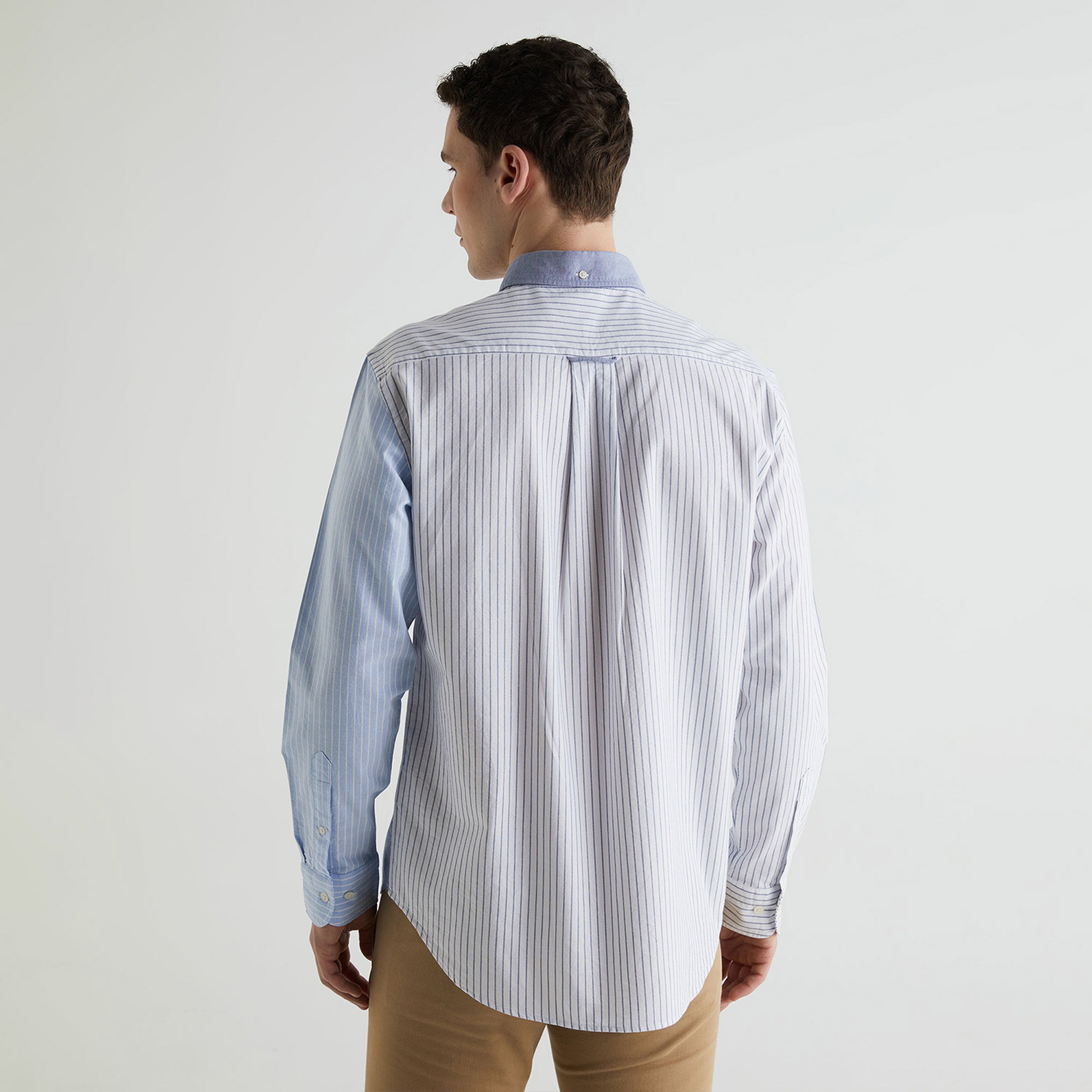 GANT Erkek Mavi Regular Fit Klasik Yaka Çizgili Gömlek