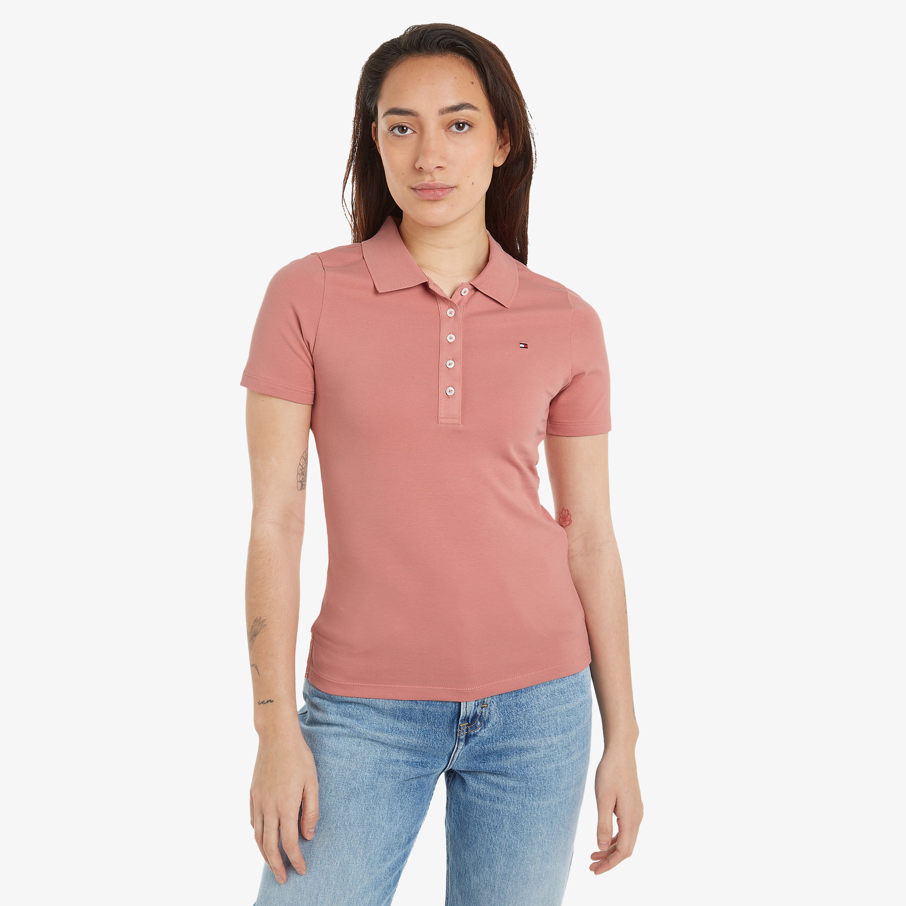 Tommy Hilfiger Kadın Pembe Polo