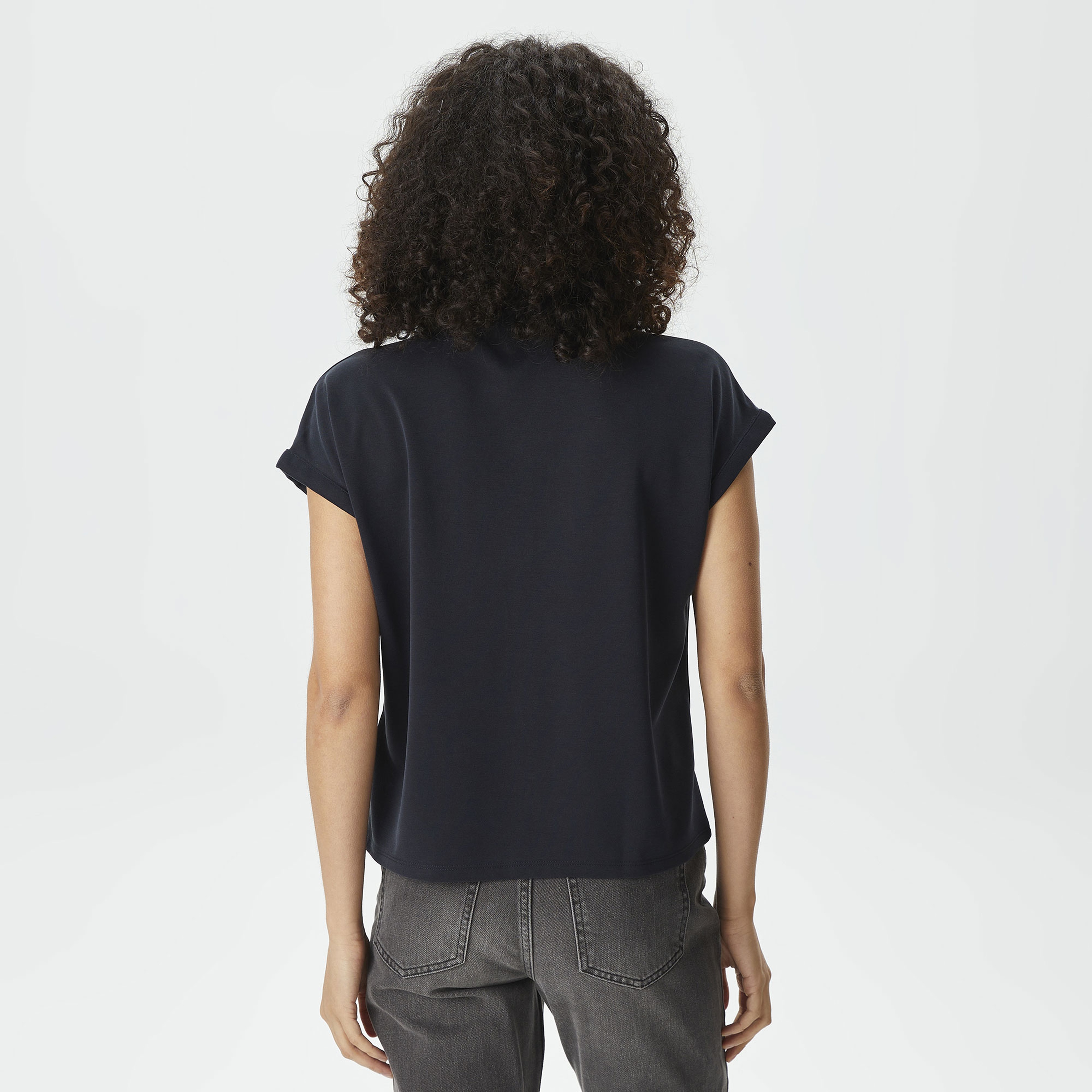 Nautica Kadın Siyah Relaxed Fit Gömlek