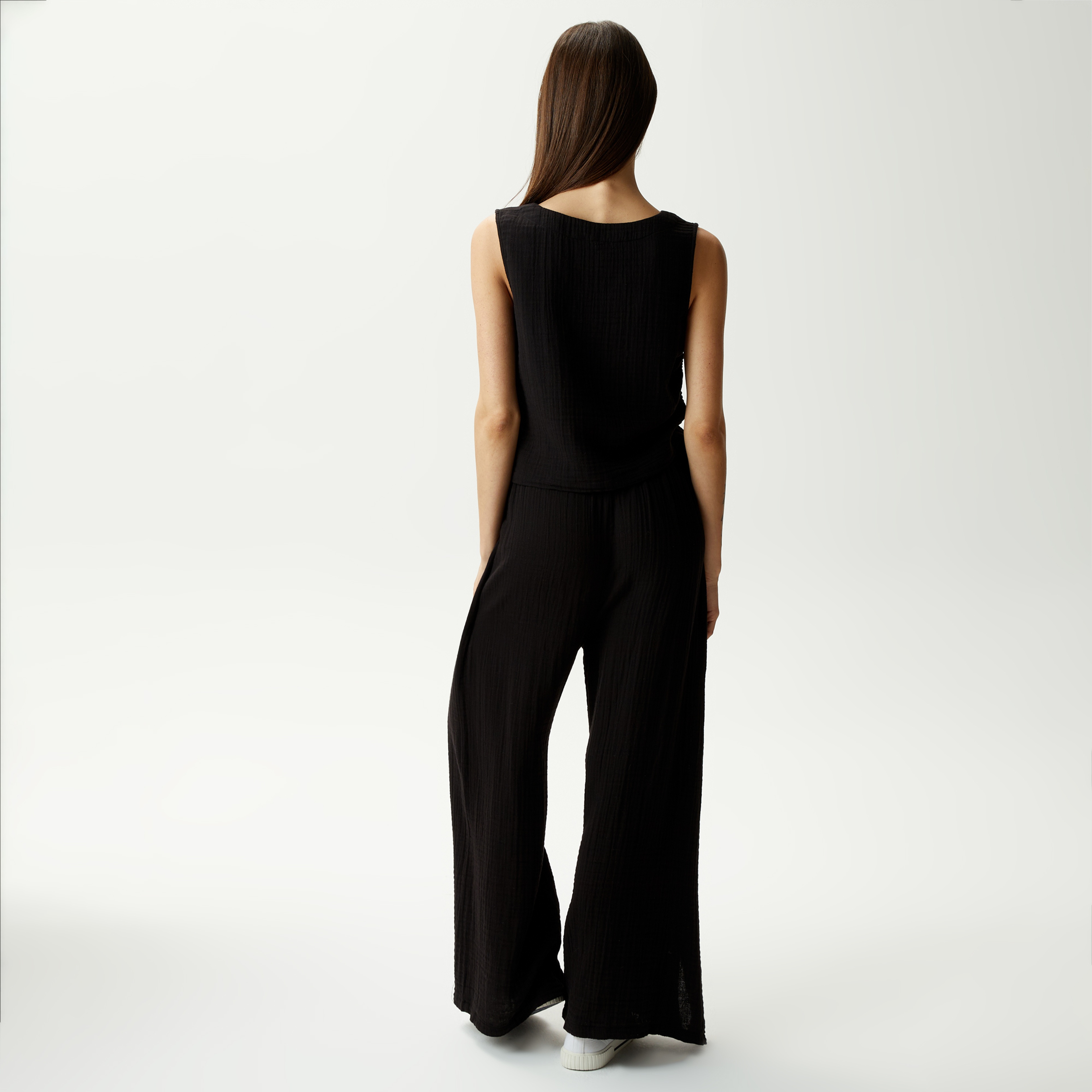 Nautica Kadın Siyah Relaxed Fit Pantolon