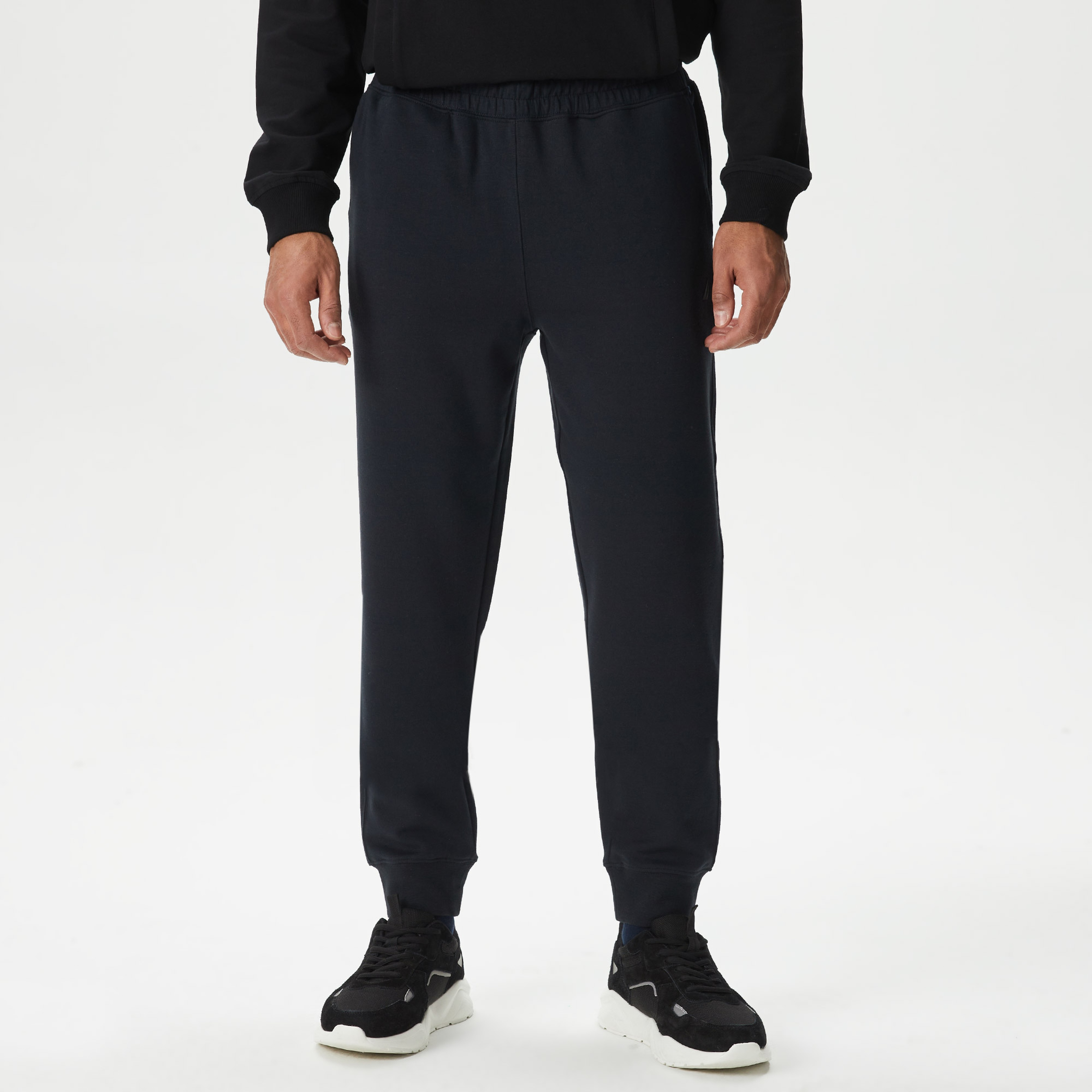 Nautica Erkek Siyah Standart Fit Eşofman Altı