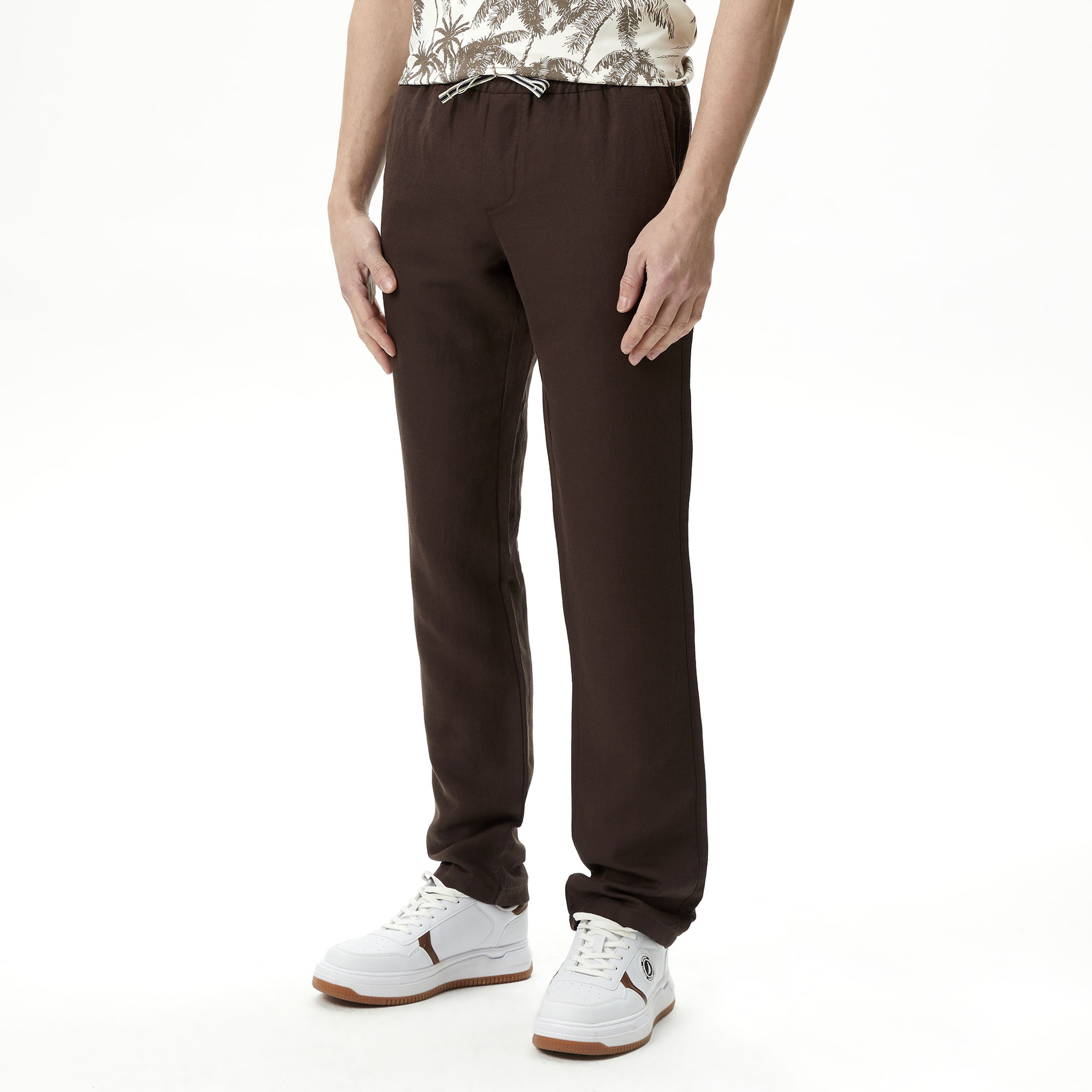 Nautica Erkek Kahverengi Classic Fit Pantolon