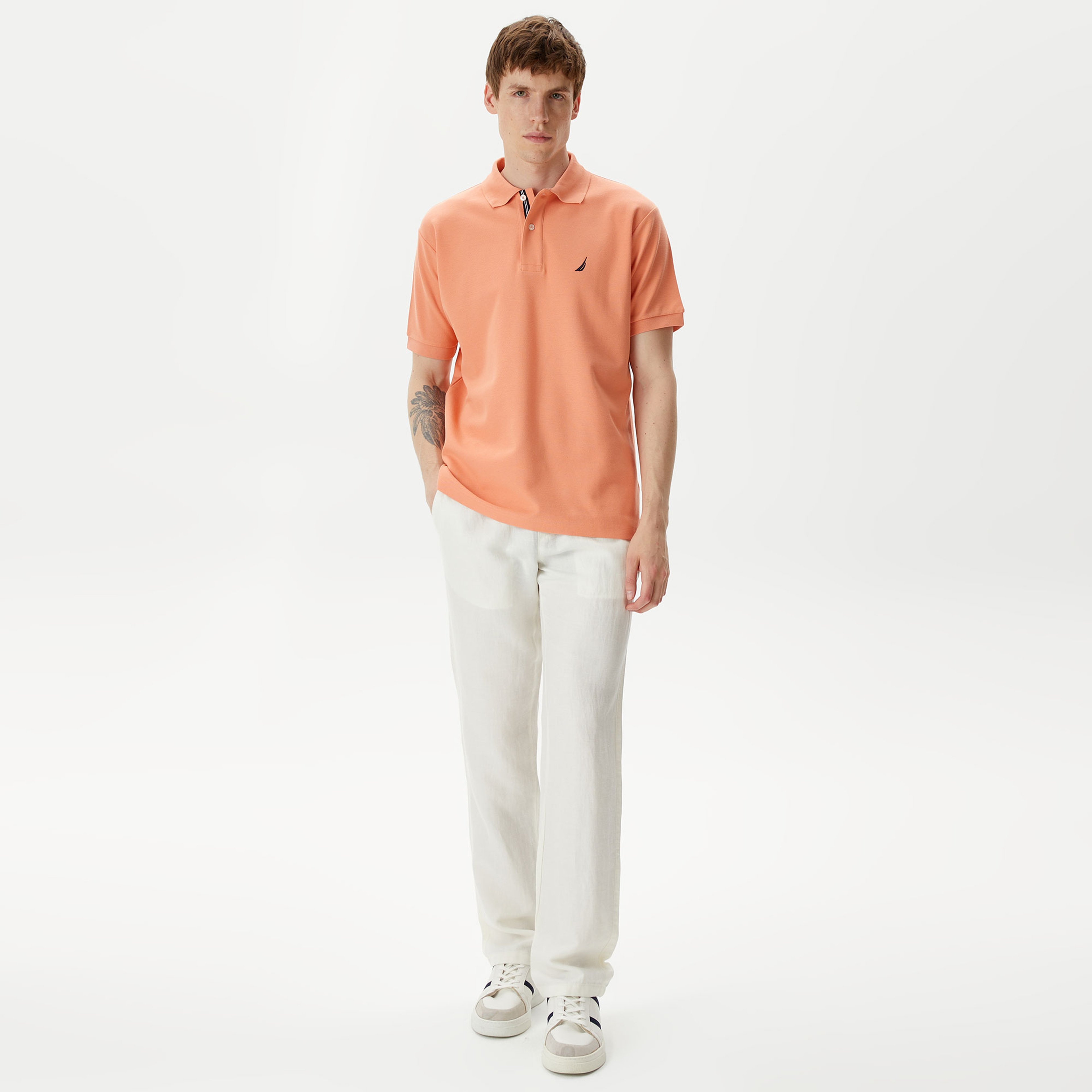 Nautica Erkek Beyaz Classic Fit Pantolon