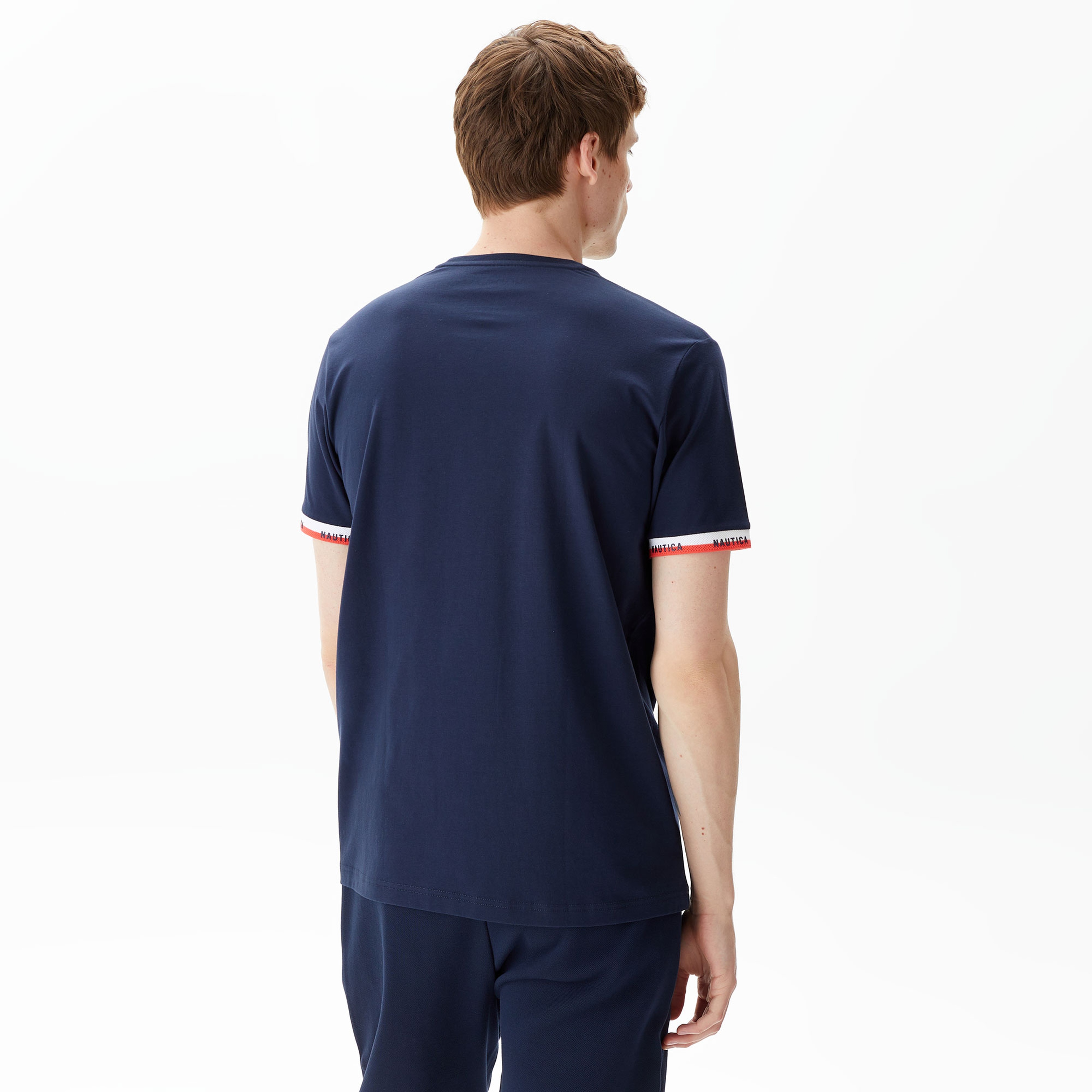 Nautica Erkek Lacivert Standart Fit T-Shirt